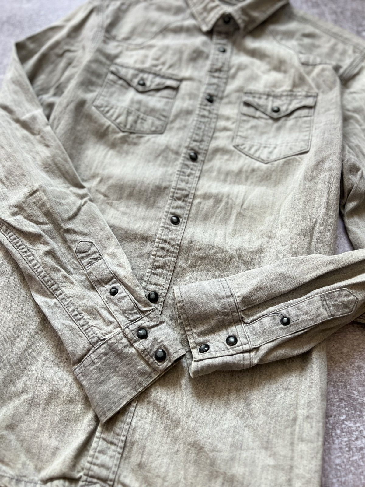 Allsaints AllSaints denim jacket jeans distressed nice colour Size US S / EU 44-46 / 1 - 5 Thumbnail