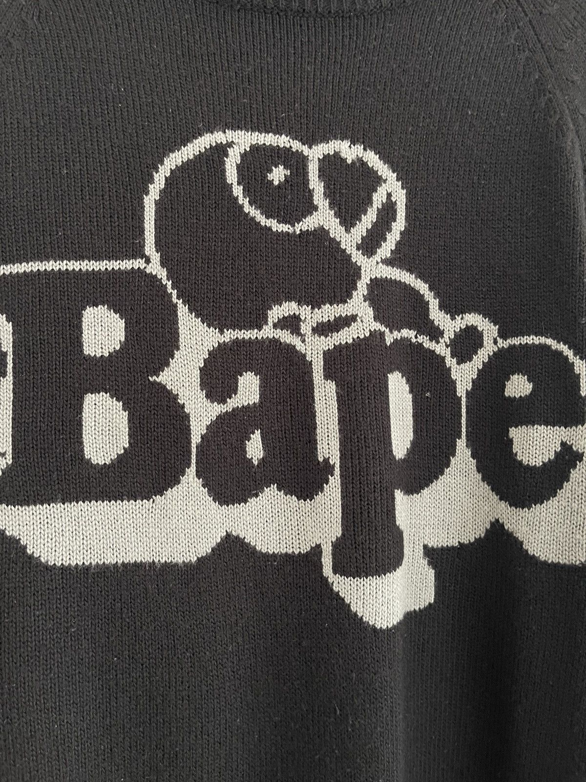 Bape OG Bape Nap Milo Acrylic Wool Sweater Black A Bathing Ape Size US M / EU 48-50 / 2 - 3 Thumbnail