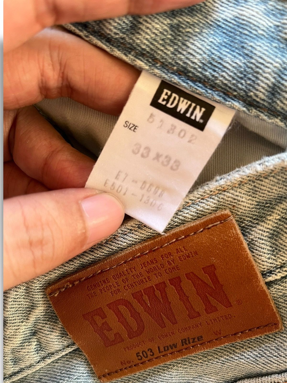Edwin Vintage Japan Edwin 503 Distressed Patched Baggy Style Jeans Size US 32 / EU 48 - 9 Thumbnail
