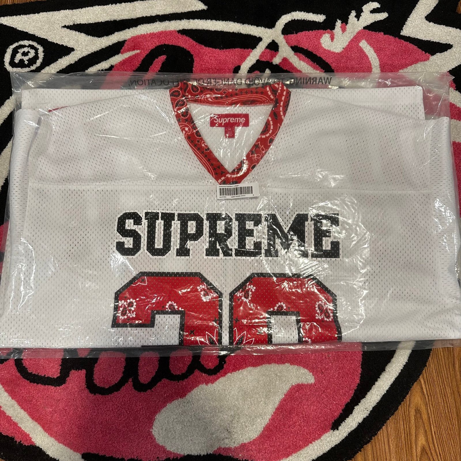 Supreme Supreme Rose Bowl Jersey S/S 13 Red | Grailed