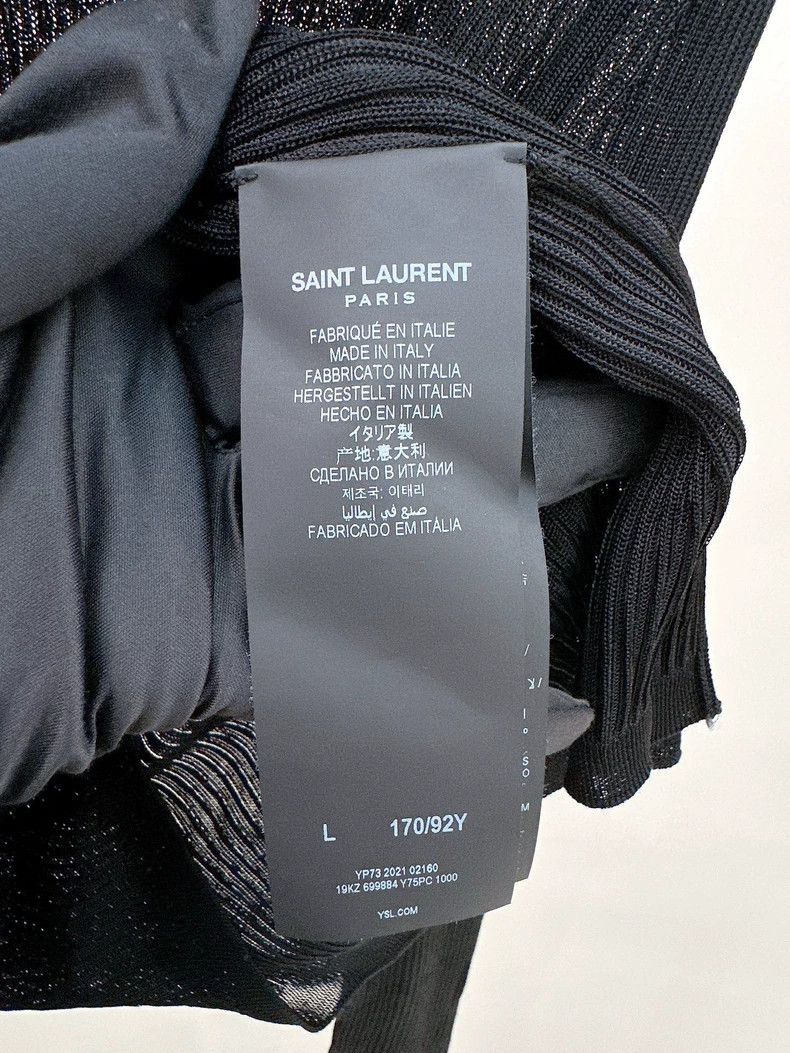 Saint Laurent Paris Saint Laurent Paris Black knit sweater Size L / US 10 / IT 46 - 4 Thumbnail