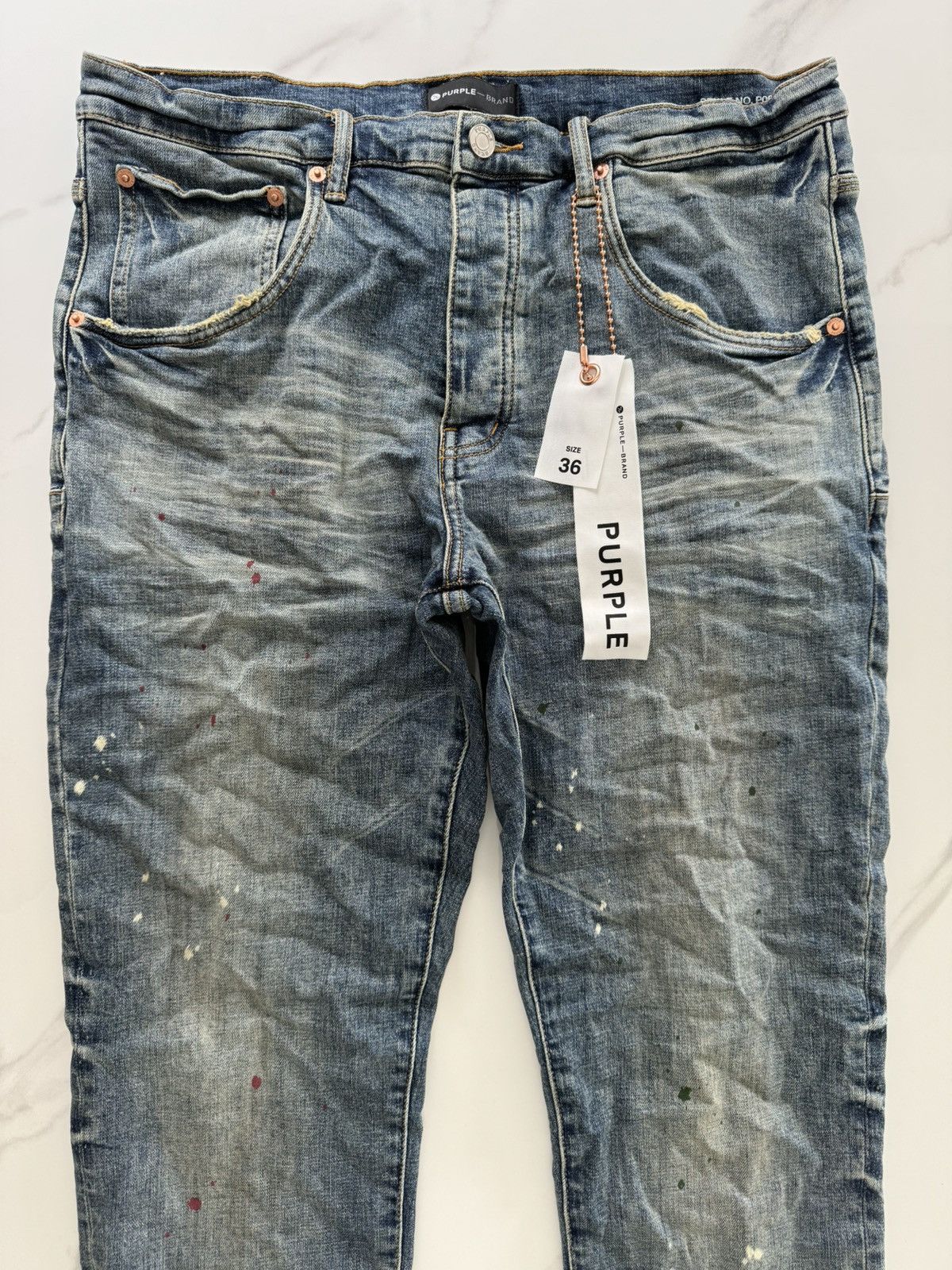 【PURPLE BRAND】P002 Vintage Spotted Indigo 関税送料込 PURPLE BRAND P002 Vintage Spotted Jeans 'indigo' | eBay