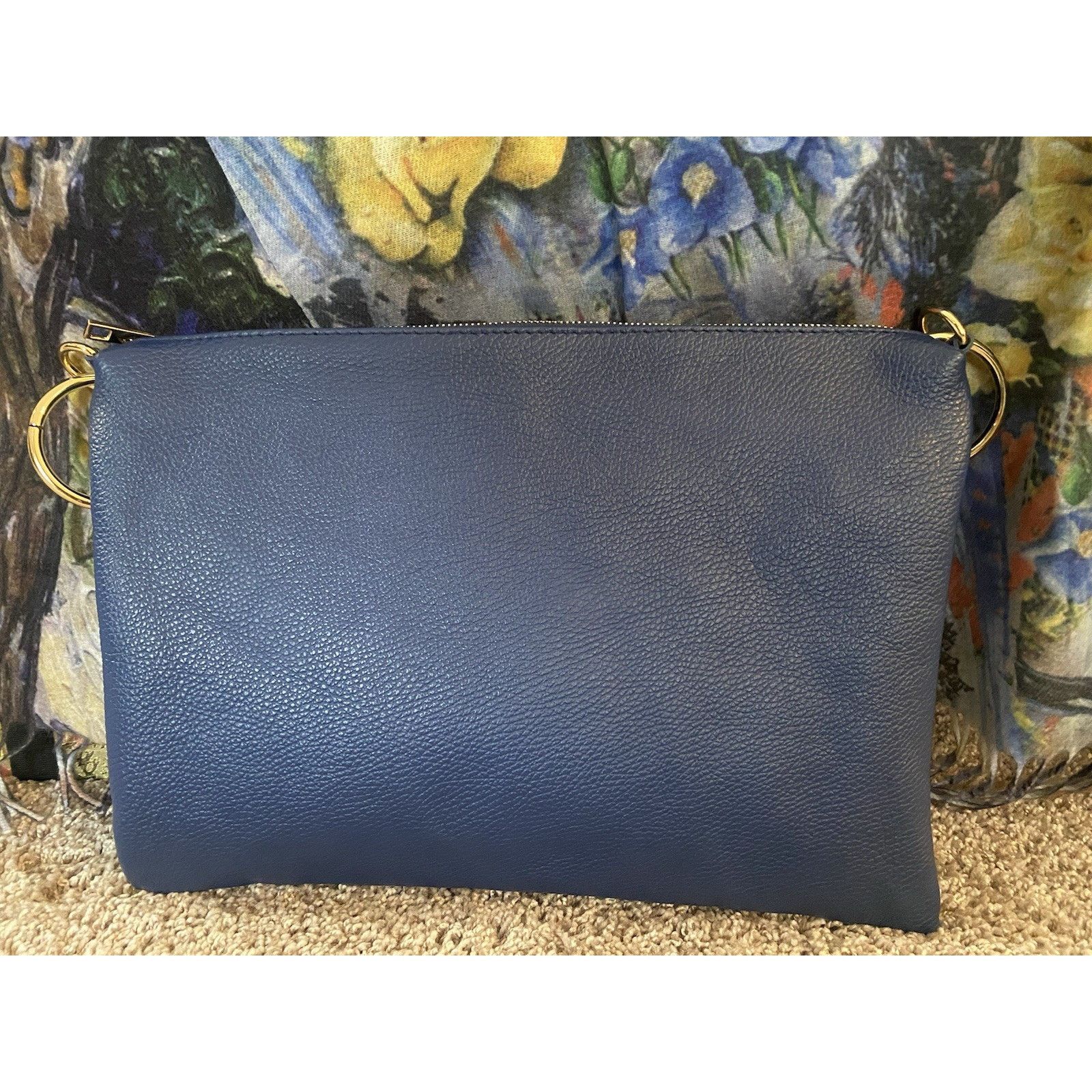 Other Italian made leather blue handbag,New, by Borse in Pelle Size ONE SIZE - 8 Thumbnail