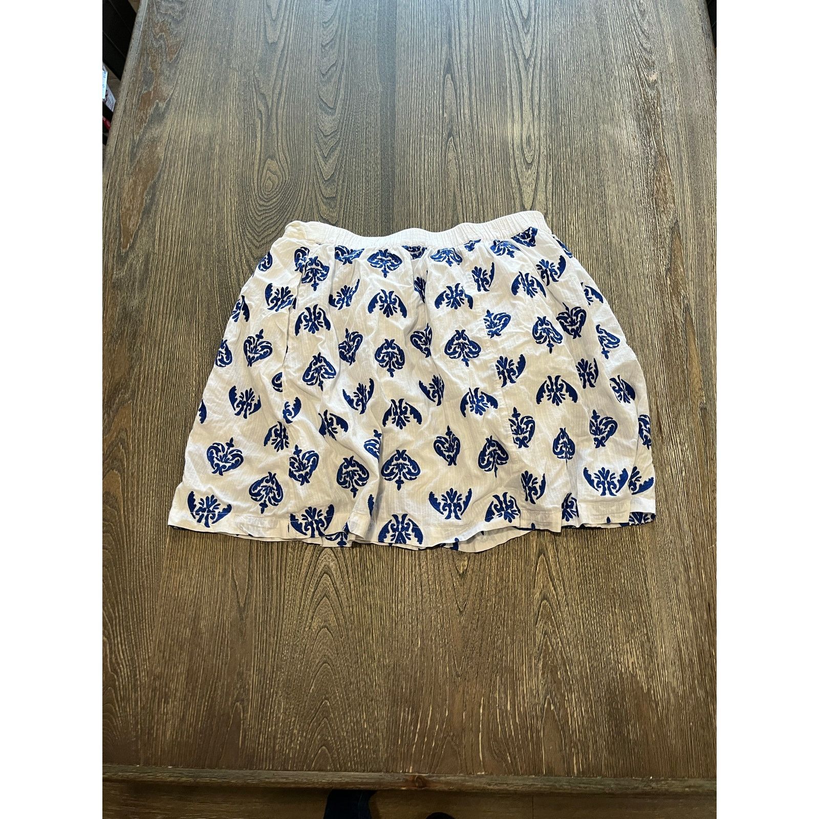 Lands' End Land's End Flare Skirt Embroidered Elastic Waist White 14P Size 36" / US 14 / IT 50 - 8 Thumbnail