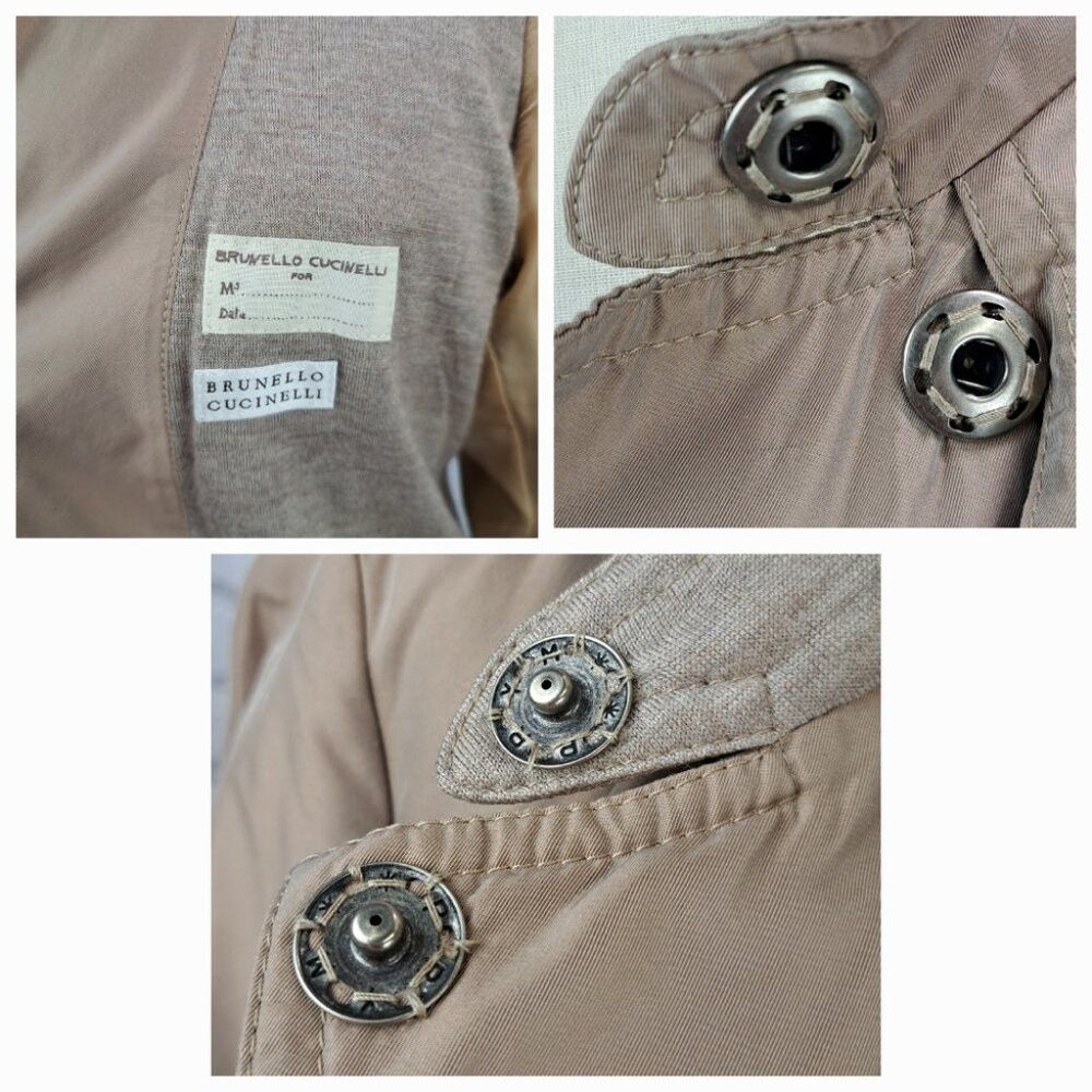 Brunello Cucinelli Brunello Cucinelli Women's Trench Coat Jacket Nylon Silk Ca Size XL / US 12-14 / IT 48-50 - 4 Thumbnail