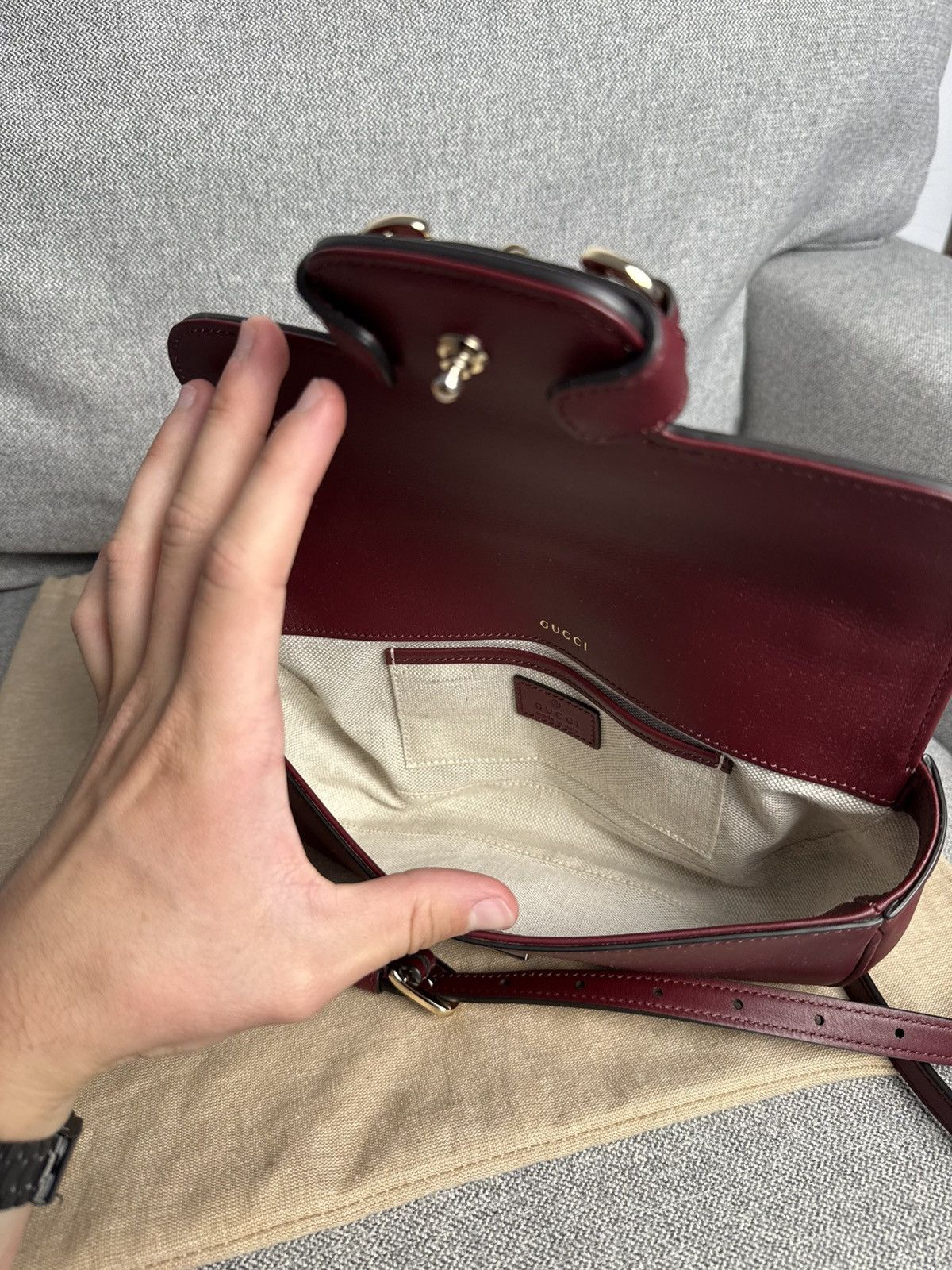 Gucci Gucci Horsebit 1955 Handbag Shoulder Bag Luxury Size ONE SIZE - 17 Thumbnail