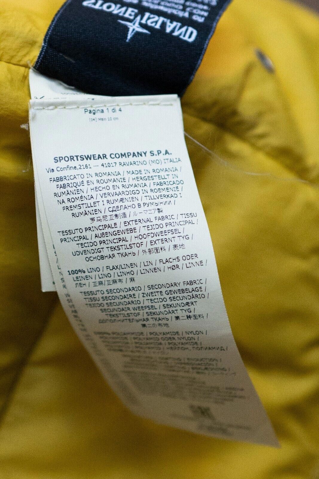 Stone Island Stone Island Lino Resinato Down-TC Yellow Sz. S Size US S / EU 44-46 / 1 - 10 Thumbnail