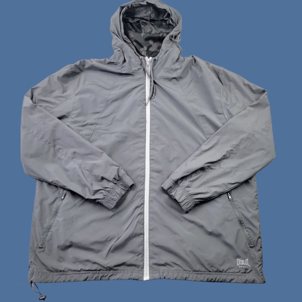 Everlast VINTAGE Everlast Jacket Mens 2XL Gray Full Zip Hooded Outdoor Active Size US XXL / EU 58 / 5 - 1 Thumbnail