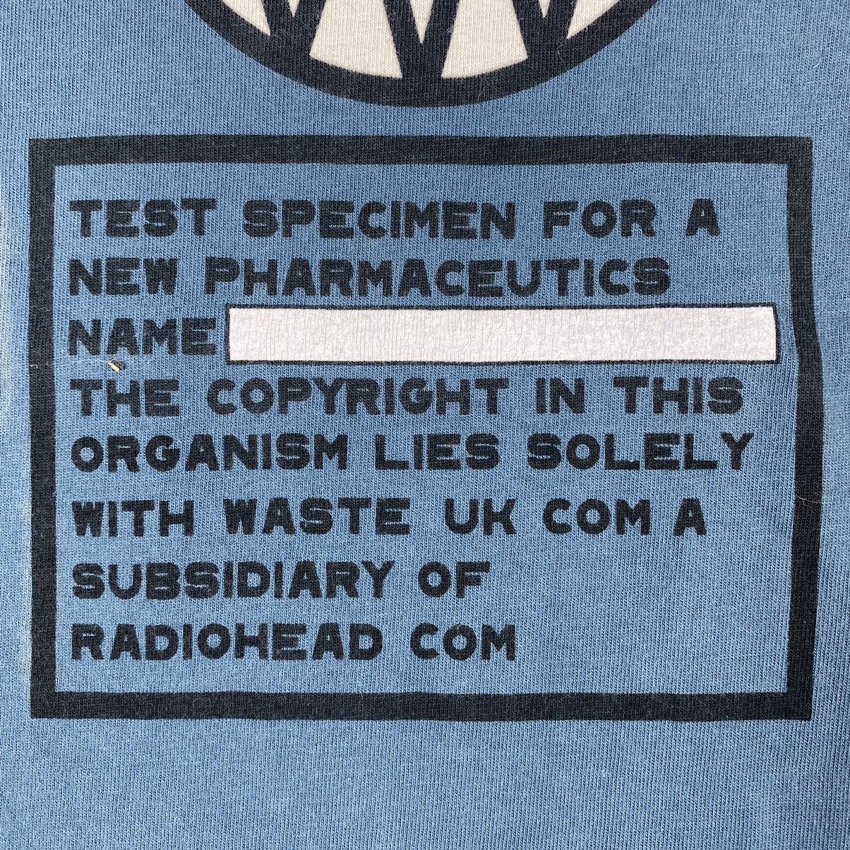 Band Tees Vintage 00's RADIOHEAD Sex Work Death Band Faded Tee Size US M / EU 48-50 / 2 - 6 Thumbnail