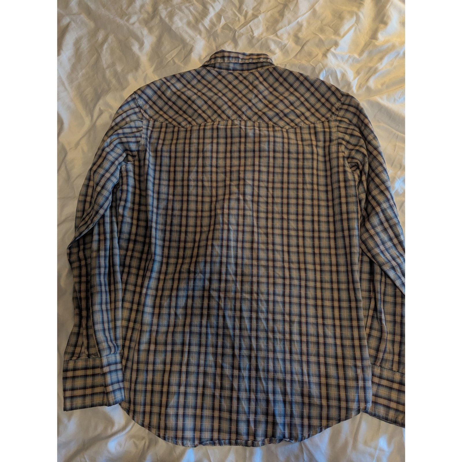 Wrangler Vitg Wrangler Western Plaid Pearl Button Snap Shirt Med 42 Size US M / EU 48-50 / 2 - 3 Thumbnail