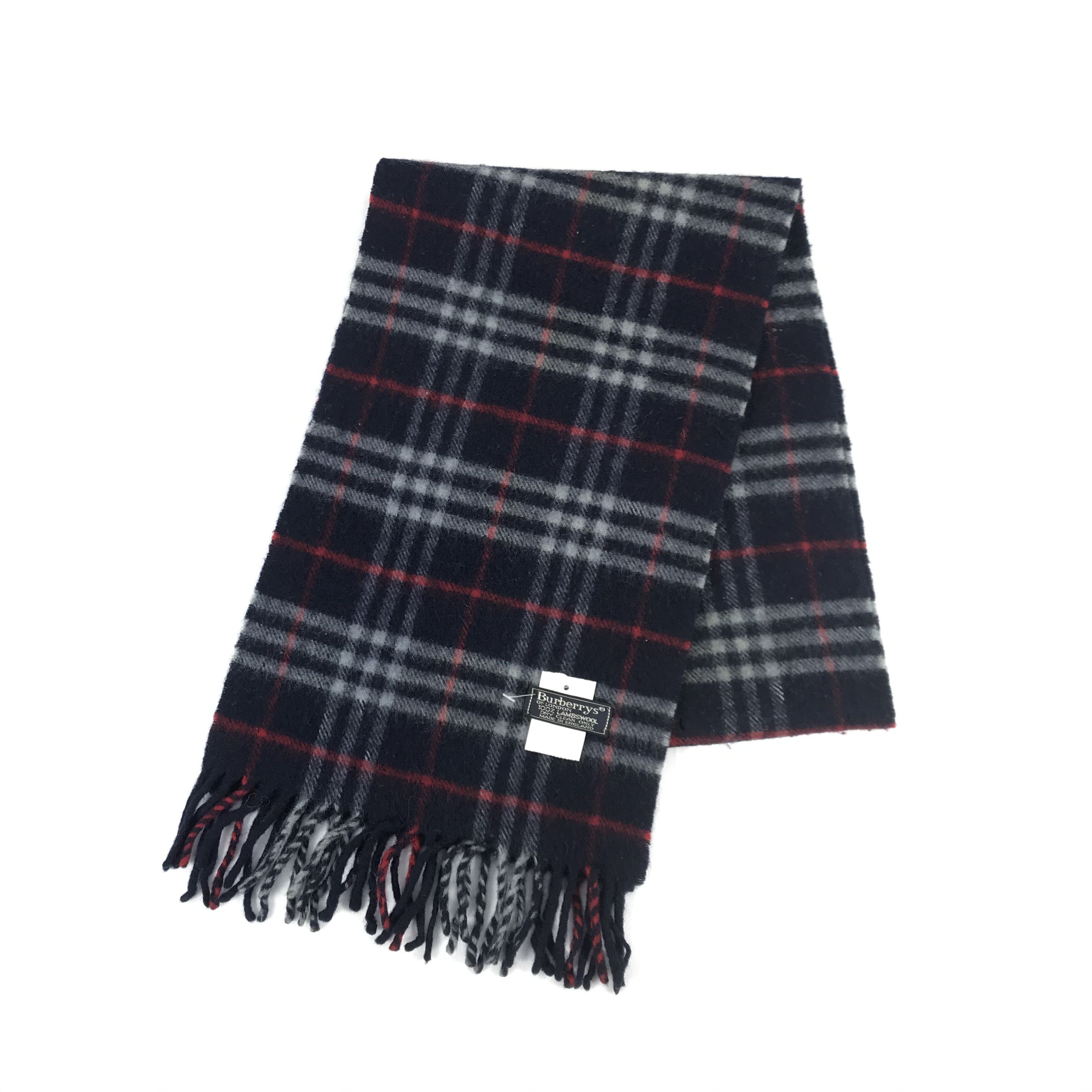 Burberry Vintage Burberry Scarf Muffler Wool Cashmere Scarves Size ONE SIZE - 3 Thumbnail