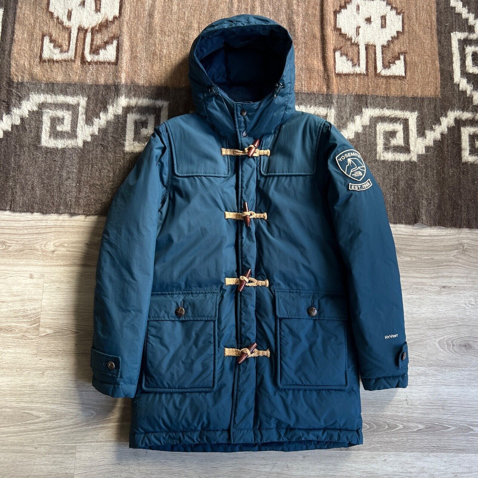 The North Face The North Face Down Puffer Blue Duffle Jacket 8689AC Size US XS / EU 42 / 0 - 2 Thumbnail
