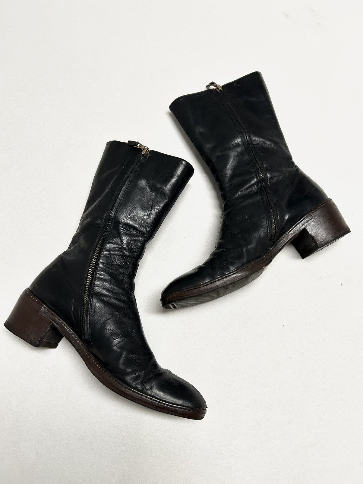 Dries Van Noten 2006 Laser-Cut Leather Boot Size US 8 / EU 41 - 10 Thumbnail
