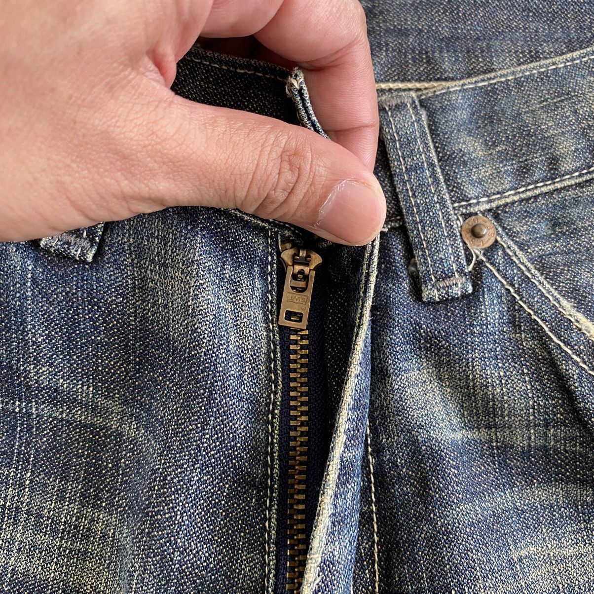 Levi's Vintage Levis 517 Mud Washed Flared Denim Jeans Size US 27 - 8 Thumbnail