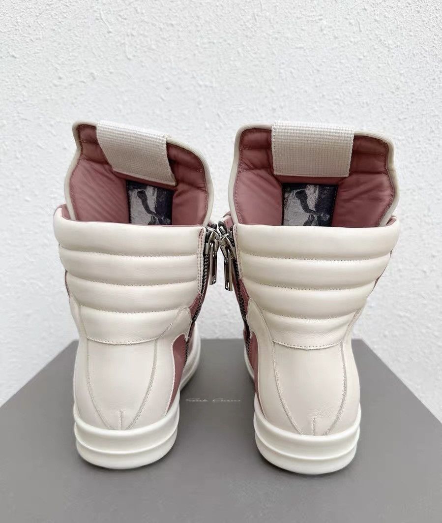 Rick Owens Rick Owens Geobasket pink and white high-top sneakers Size US 8 / IT 38 - 7 Thumbnail