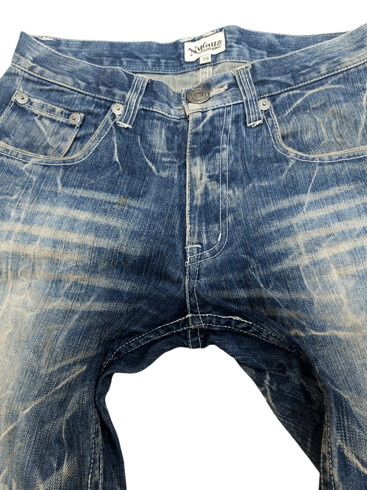 Japanese Brand × Vintage Vintage Nylaus Japan Flare Jeans Size US 31 - 10 Thumbnail
