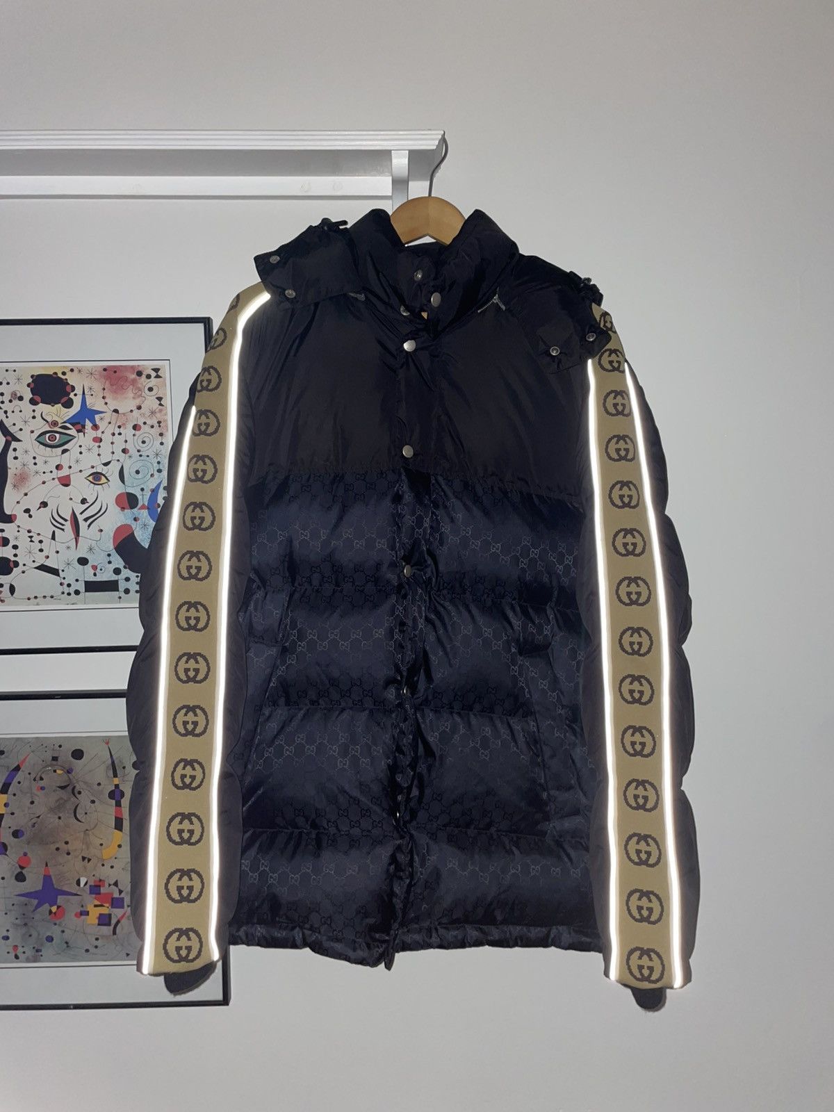 Gucci Gucci Down Jacket Size 52 - "GG jacquard nylon padded coat" Size US L / EU 52-54 / 3 - 8 Thumbnail