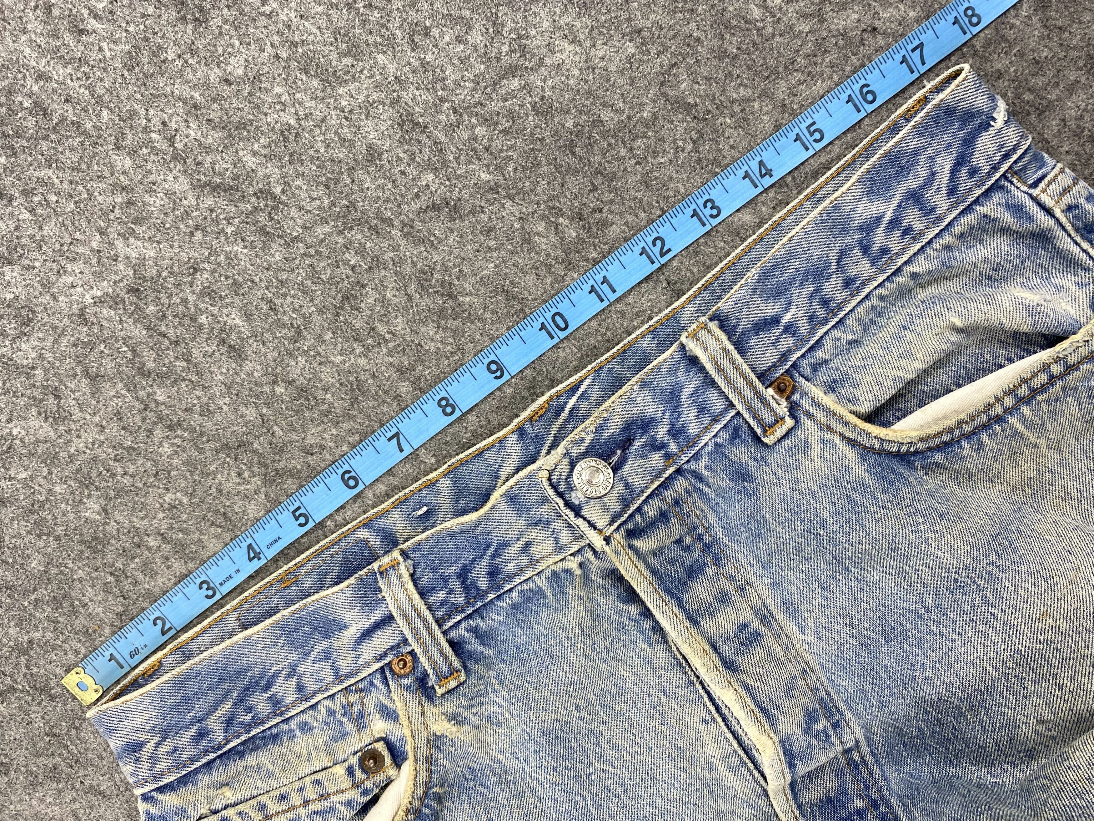 Levi's 80s Light Wash Vintage Levi's 501 35x28.5 Denim -JN1185 Size US 35 - 5 Thumbnail