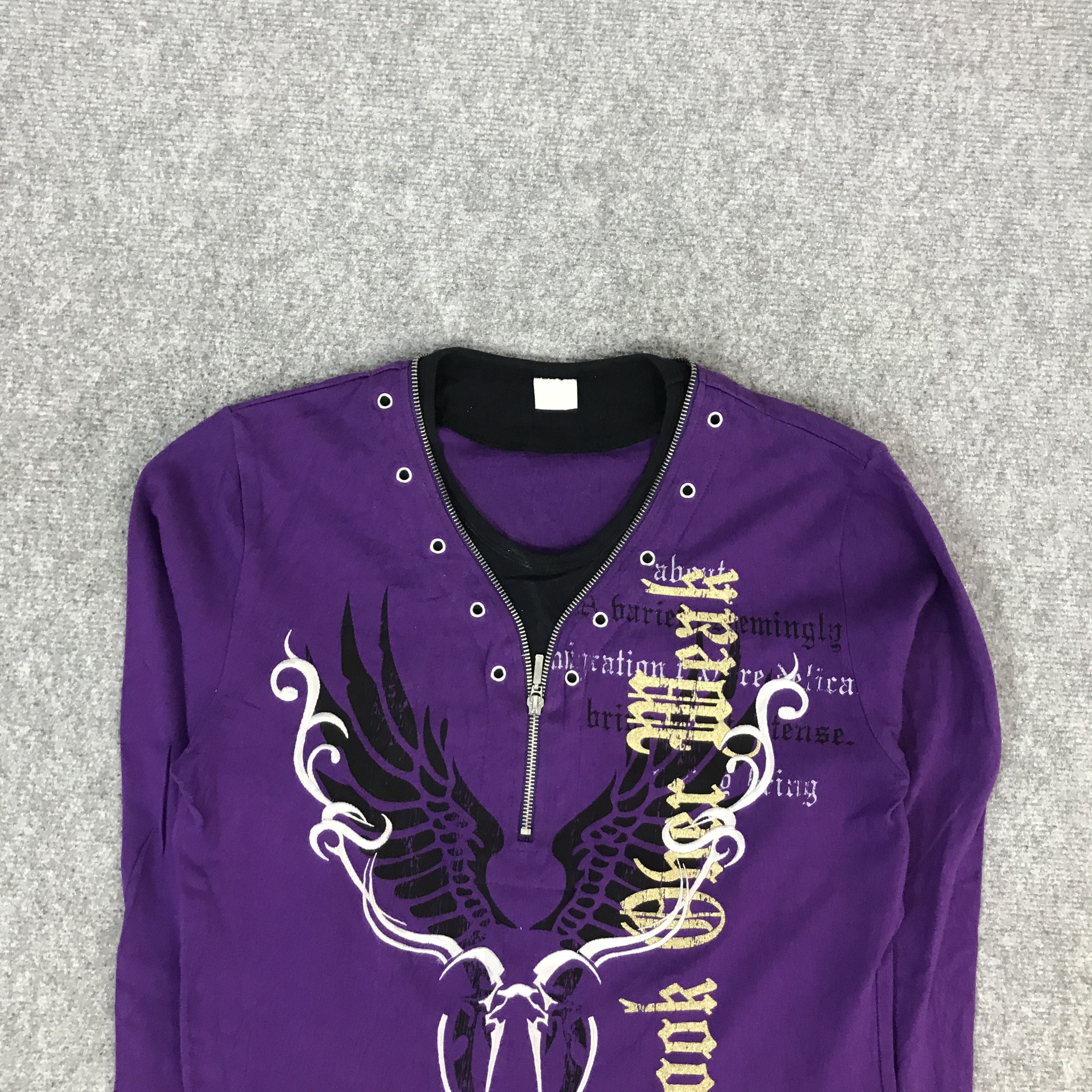 If Six Was Nine LOOK OBER HEAR ZIPPER COLLAR DESIGN JAPAN TSHIRTS Size US L / EU 52-54 / 3 - 3 Thumbnail