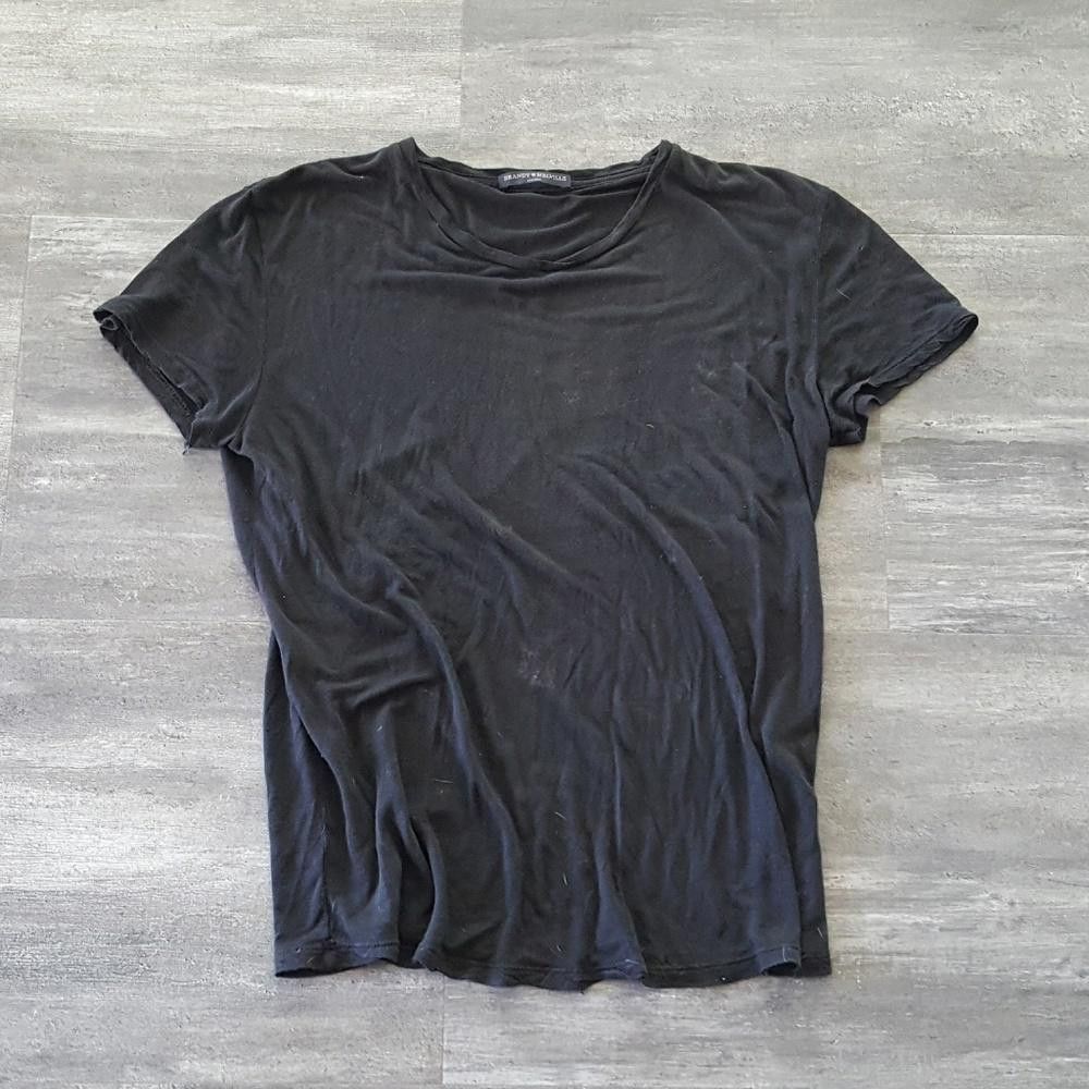 Designer Black Slightly Sheer Melville Short Sleeve Size ONE SIZE - 1 Thumbnail