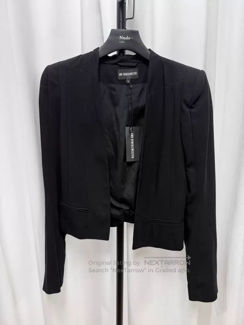 Ann Demeulemeester Ann Demeulemeester pleated square shoulder tailored collar Size XXS / US 00 / IT 34 - 1 Thumbnail