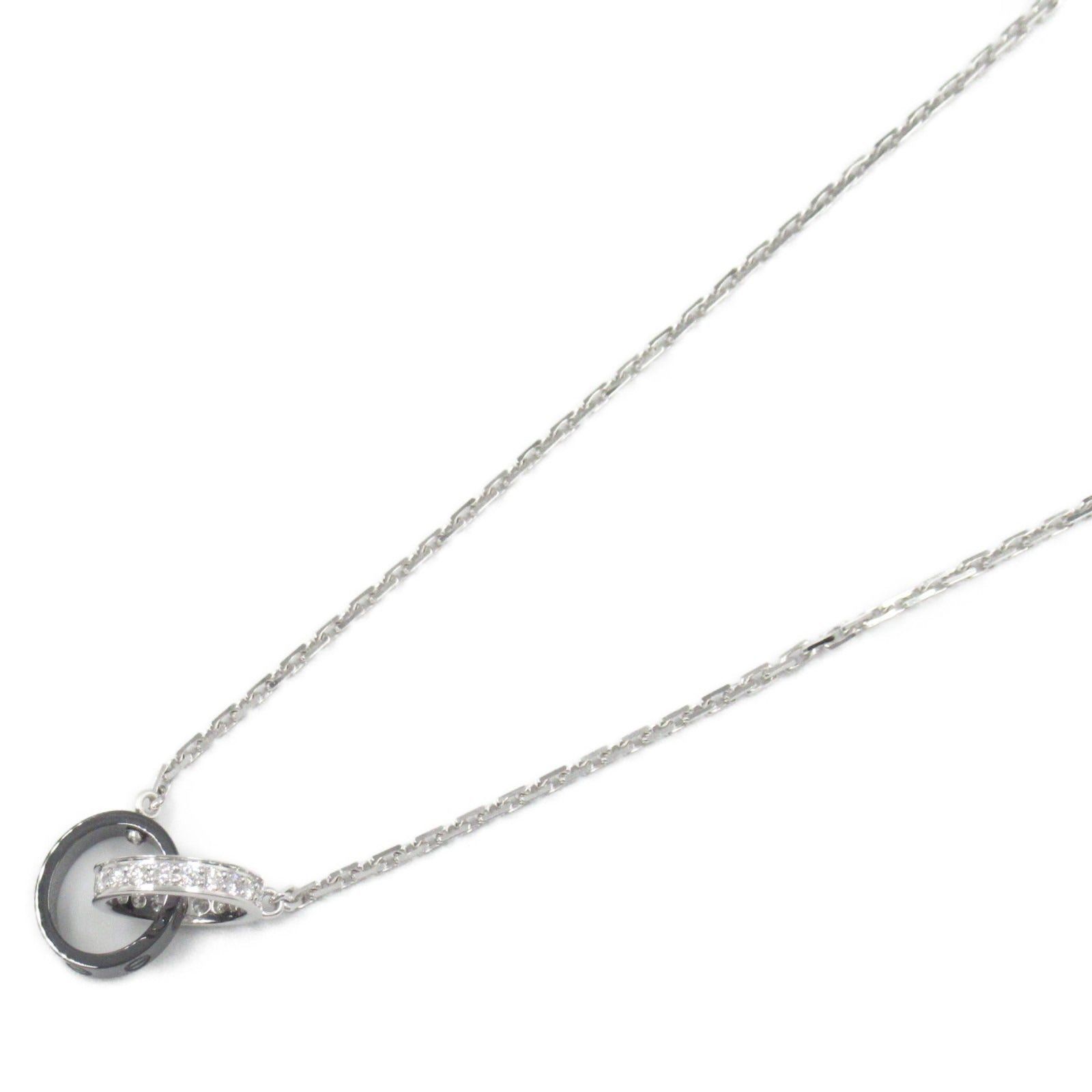 Cartier Cartier Baby Love Necklace Diamond Ceramic K18Wg (White Gold) Clear Size ONE SIZE - 1 Thumbnail