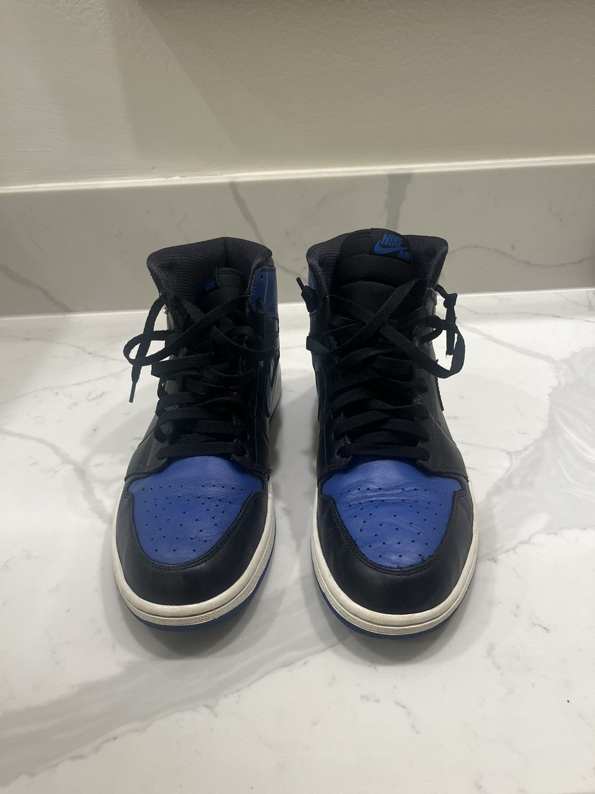 Jordan Brand × Nike 2013 Jordan Retro Black Royal Blue Size US 12 / EU 45 - 2 Thumbnail