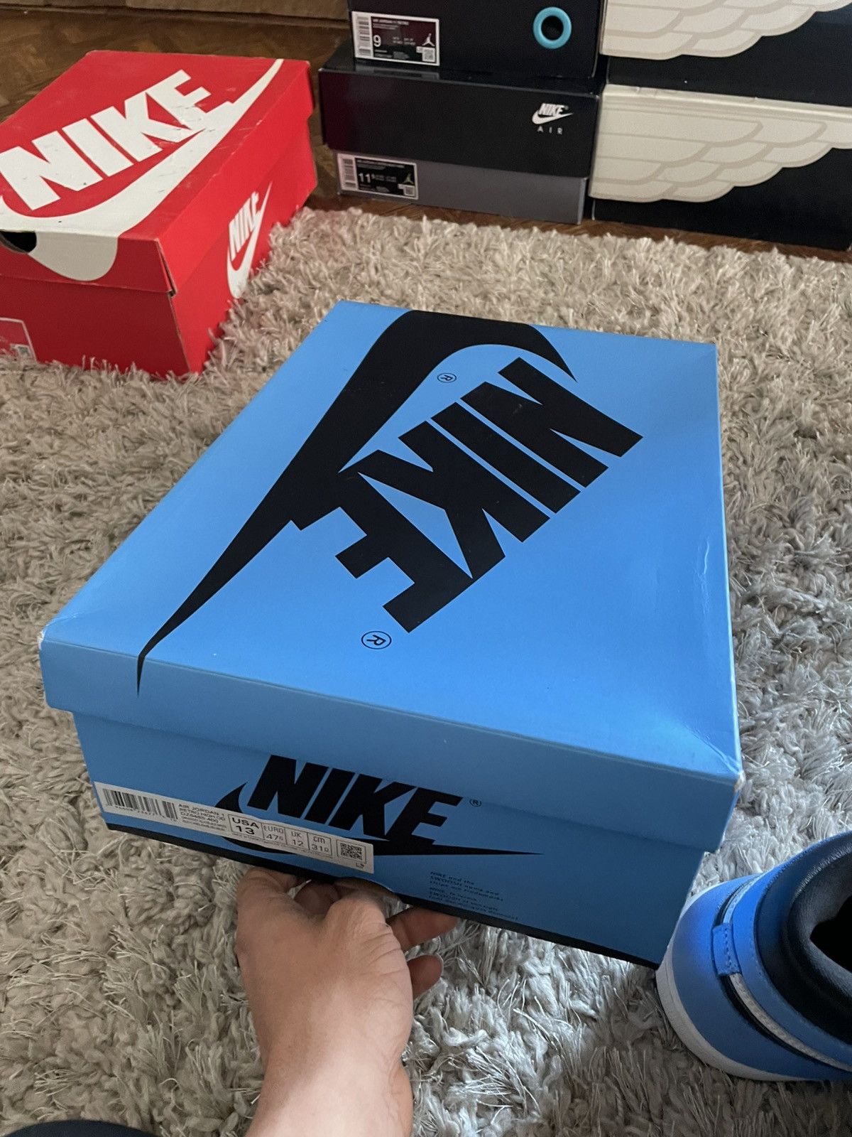 Jordan Brand Jordan 1 UNC Toe Size US 13 / EU 46 - 11 Thumbnail