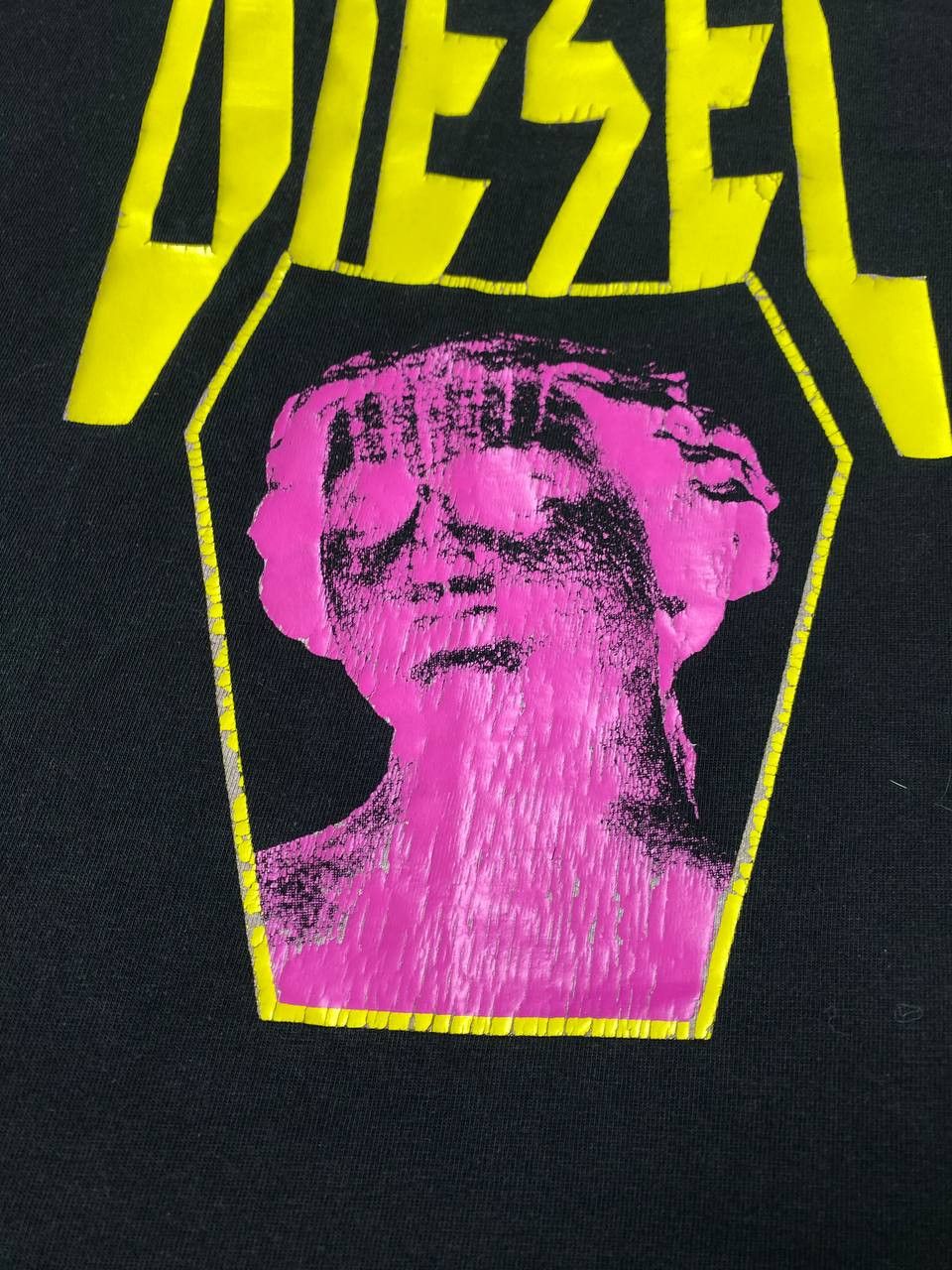 Diesel × Vintage Vintage Diesel Logo Graphic Tee Y2K 00s Punk Rock Size US L / EU 52-54 / 3 - 17 Thumbnail