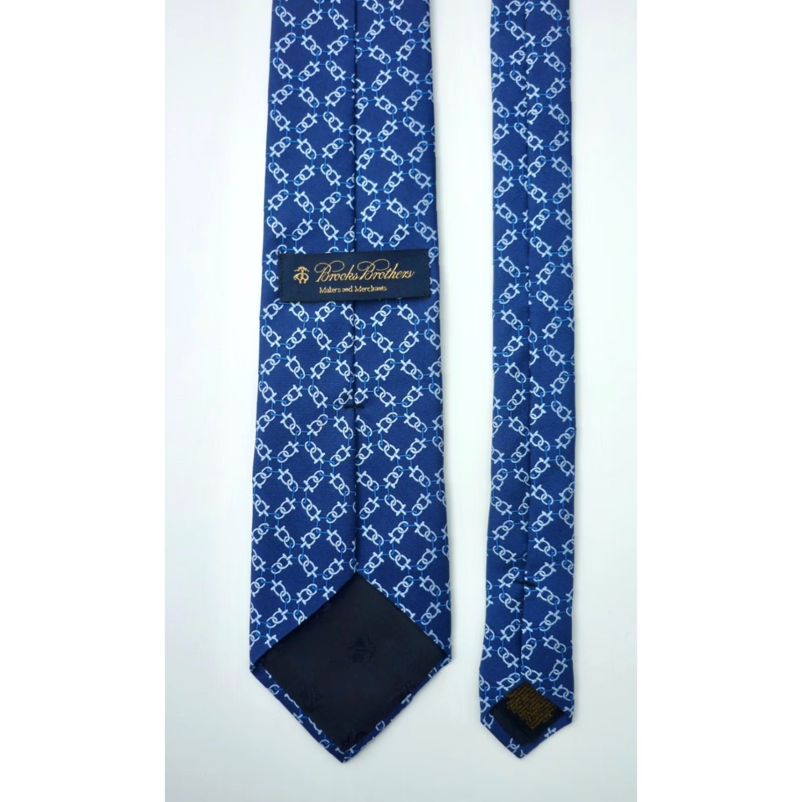 Brooks Brothers Brooks Brothers Makers and Merchants Silk Tie Men’s Geometric Printed in Italy Made in USA Silk Tie Blue 61" Long 3.25" Wide Mens Size ONE SIZE - 7 Thumbnail