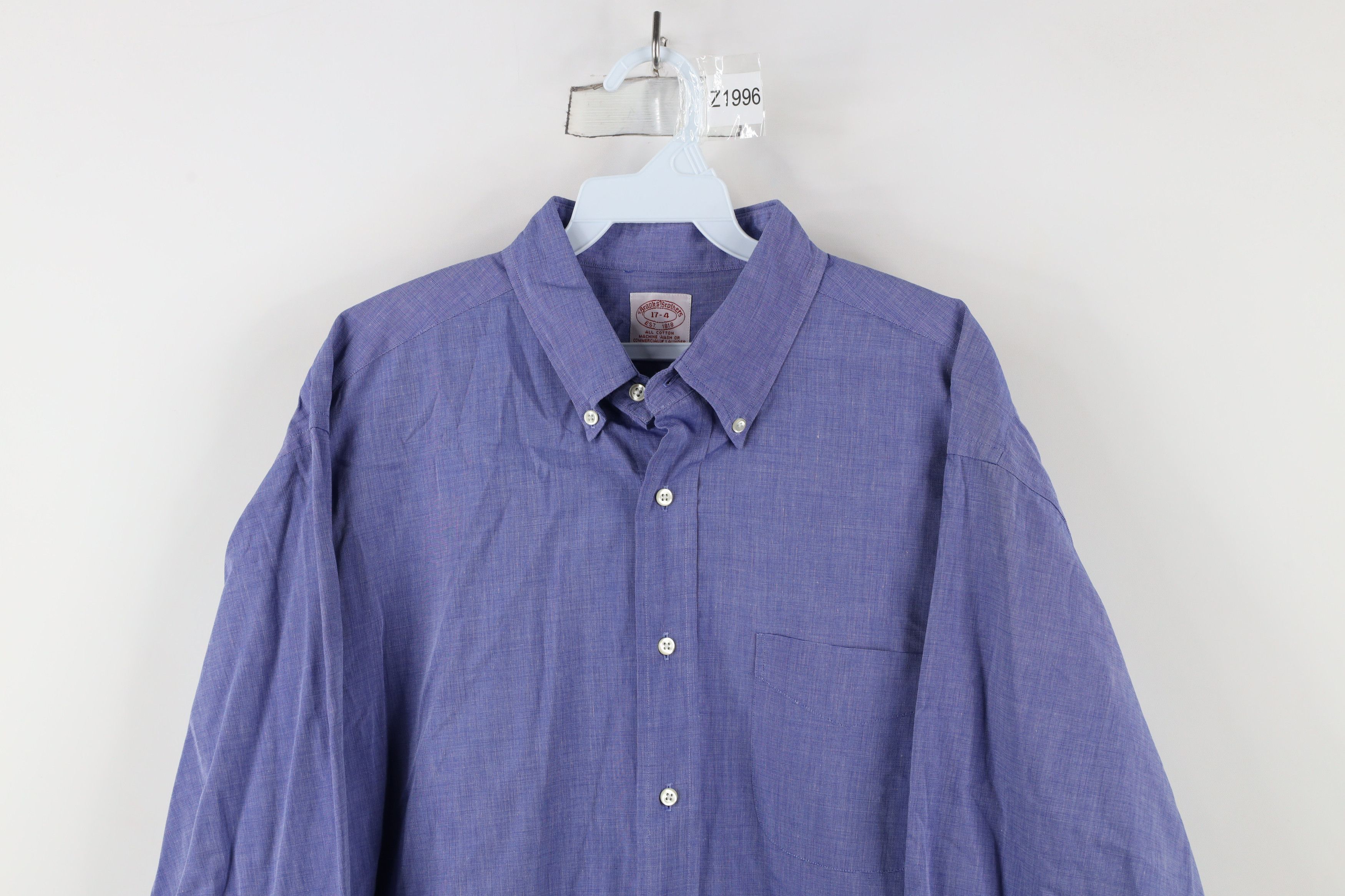 Brooks Brothers × Vintage Vintage 90s Brooks Brothers Cotton Button Down Shirt Size US L / EU 52-54 / 3 - 2 Thumbnail