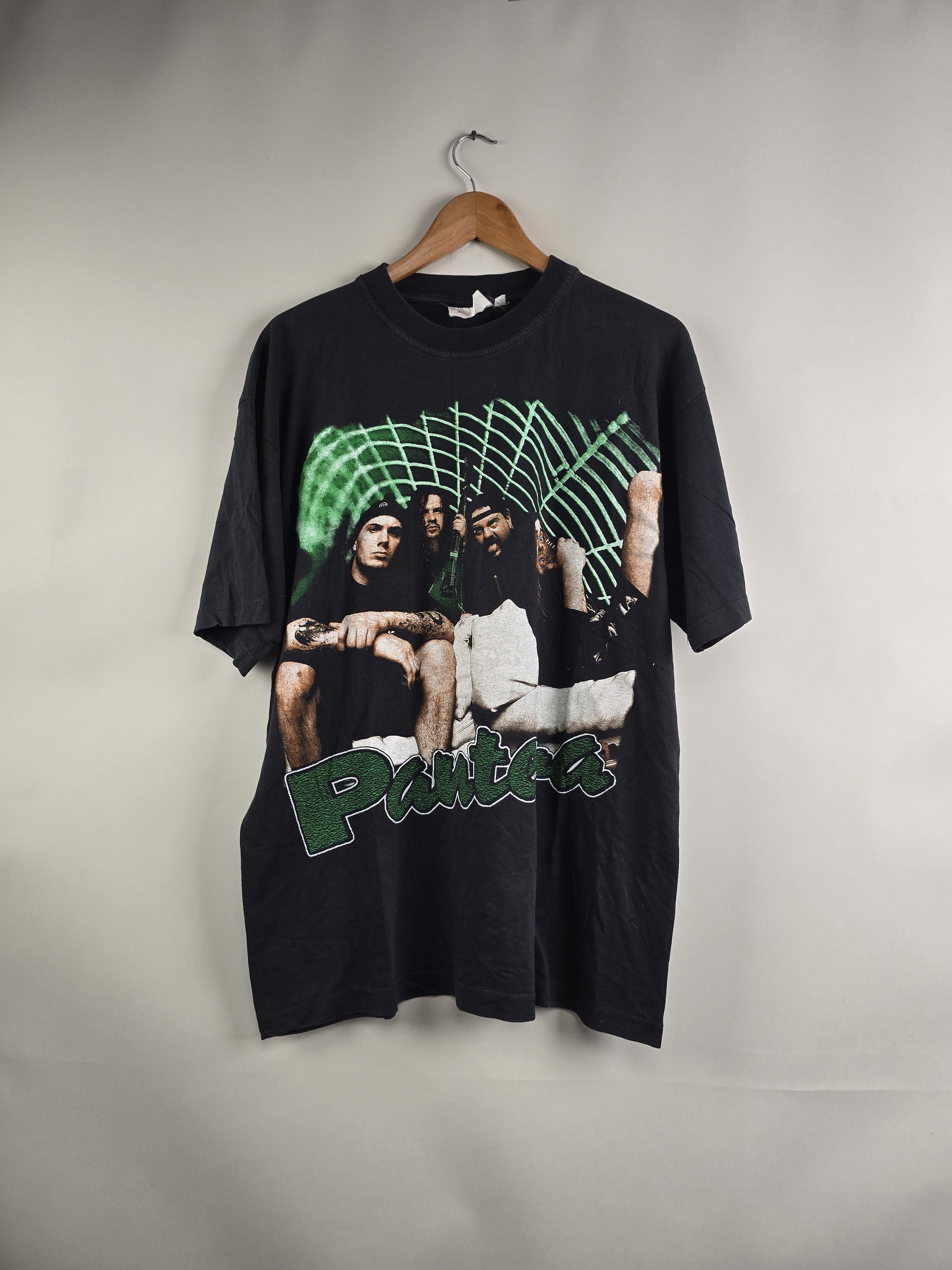 Band Tees × Vintage 90s Pantera Thrash Metal XL 22.5" 29.5" Size US XL / EU 56 / 4 - 6 Thumbnail