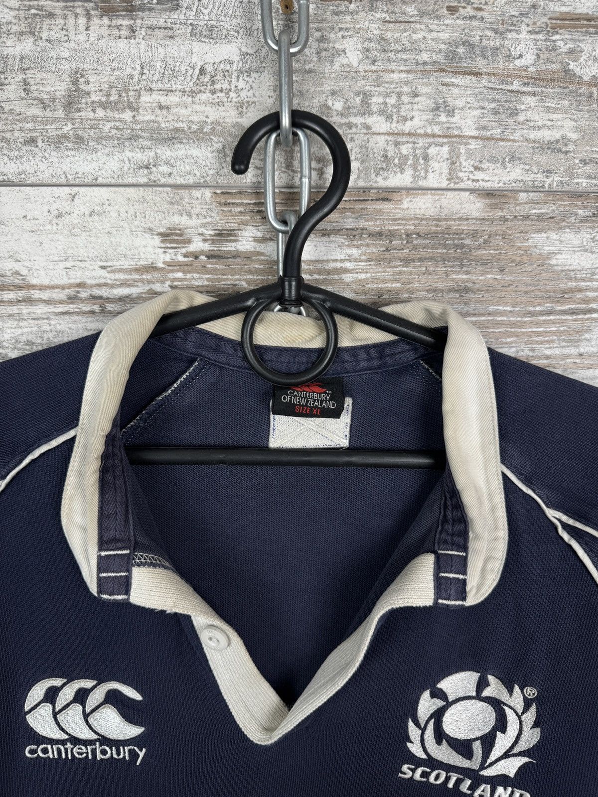 Vintage Mens Vintage Canterbury Scotland rugby polos T-shirt jersey Size US XL / EU 56 / 4 - 12 Thumbnail