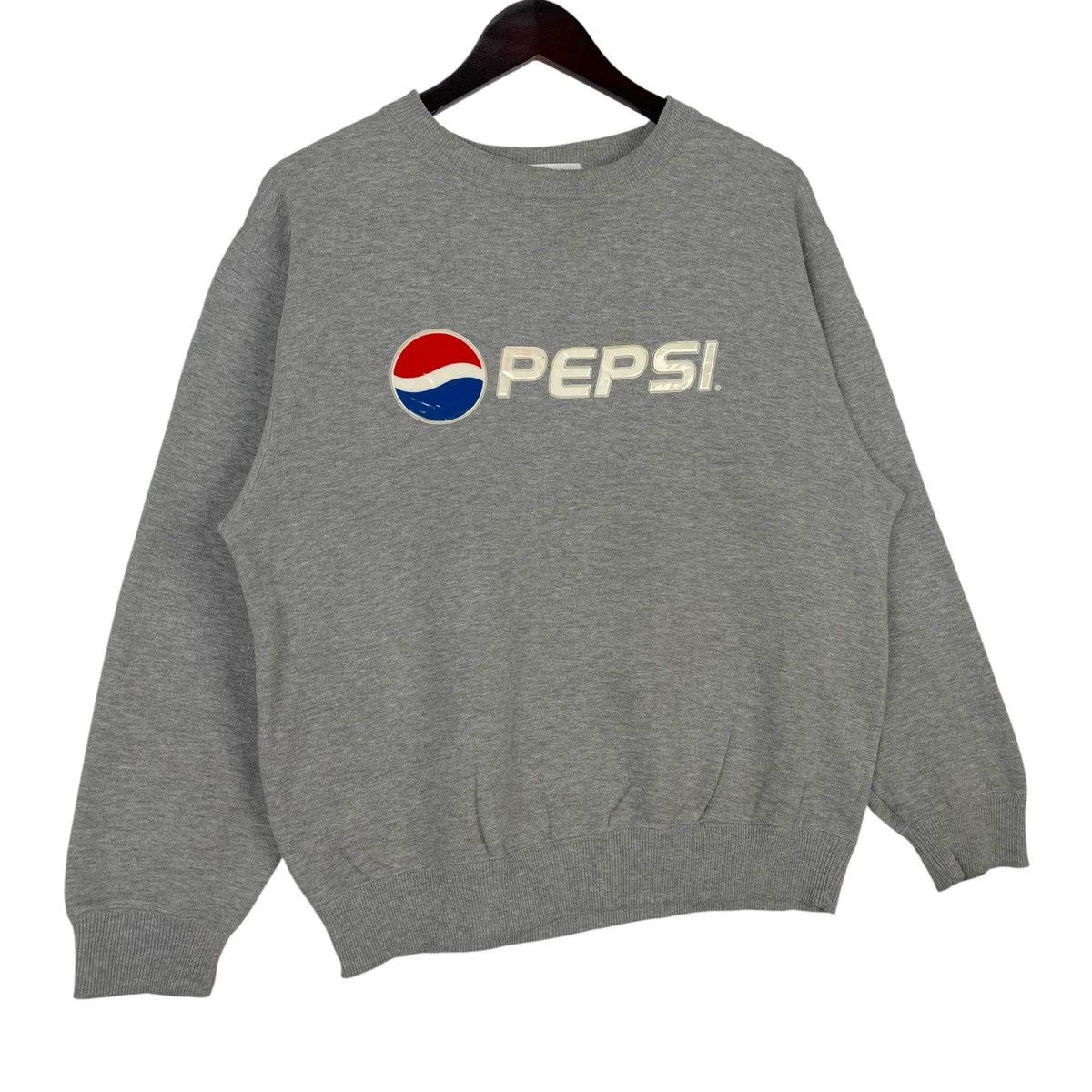 Pepsi × Vintage Vintage Pepsi Crewneck Sweatshirt Light Gray Pullover Jumper Size US M / EU 48-50 / 2 - 3 Thumbnail