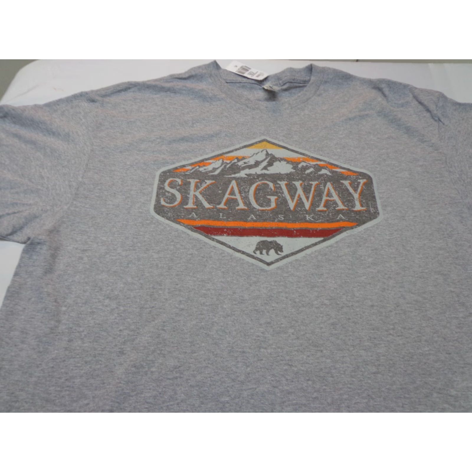 Delta **ALASKA SKAGWAY HAUNTING MOUNTAIN GRAPHIC T-SHIRT GRAY XL NWT** User: **NEW ALASKA SKAGWAY HAUNTING MOUNTAIN GRAPHIC T-SHIRT GRAY XL** Size US XL / EU 56 / 4 - 2 Thumbnail