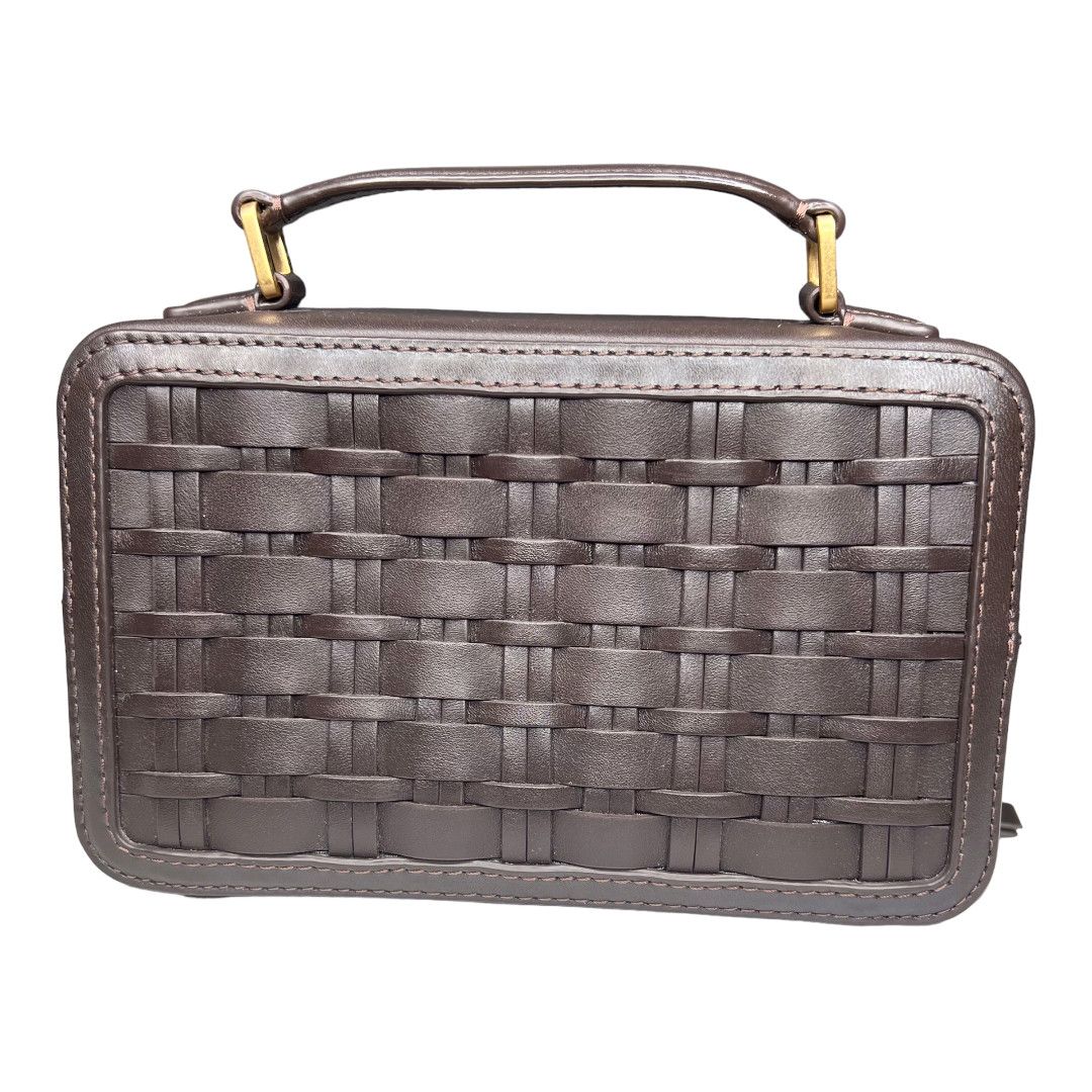 Tory Burch Tory Burch Britten Woven Top Handle Chain Mini Shoulder Bag Size ONE SIZE - 4 Thumbnail