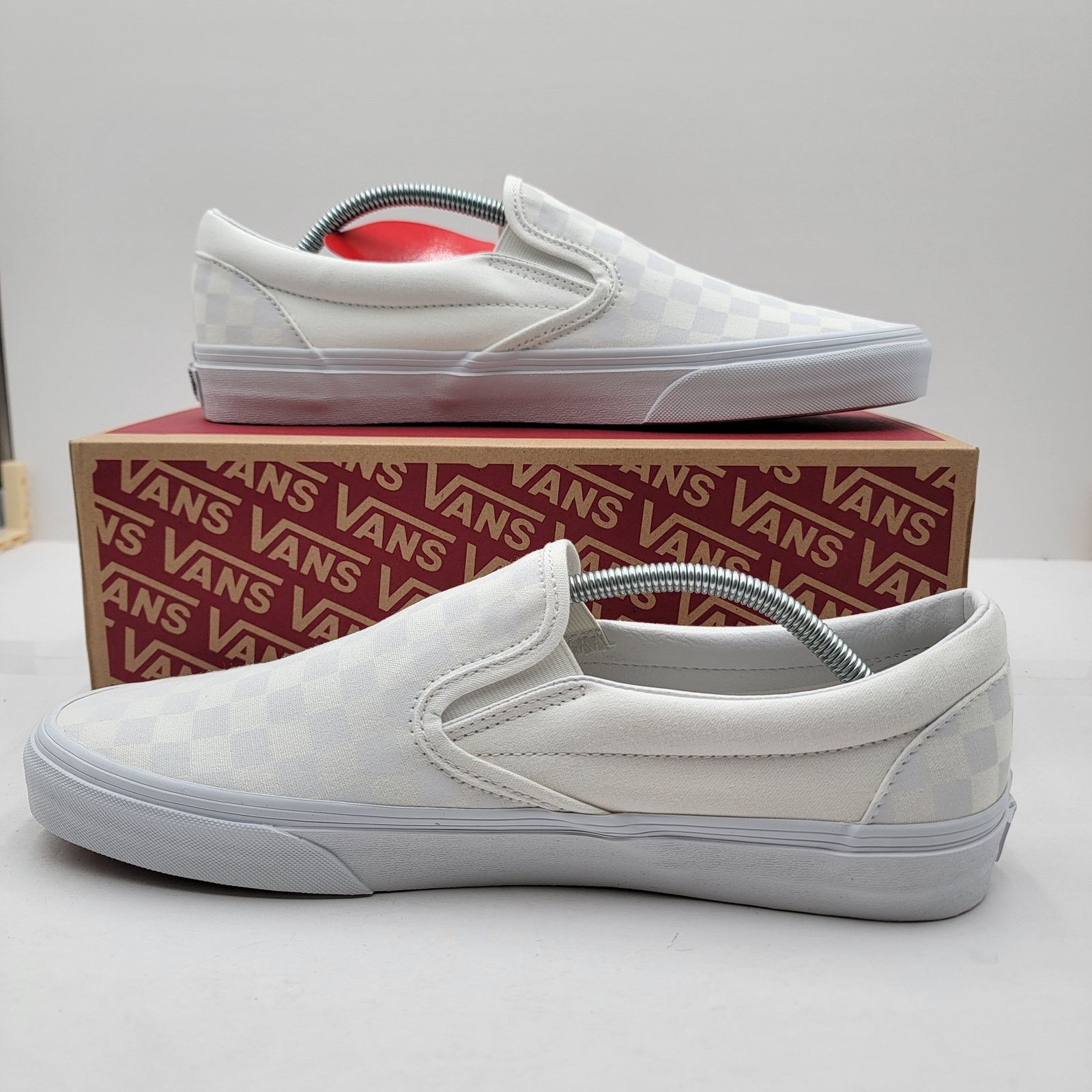 Vans Vans Classic Slip-On White Checkerboard - Men's Size 11.5 Size US 11.5 / EU 44-45 - 2 Thumbnail