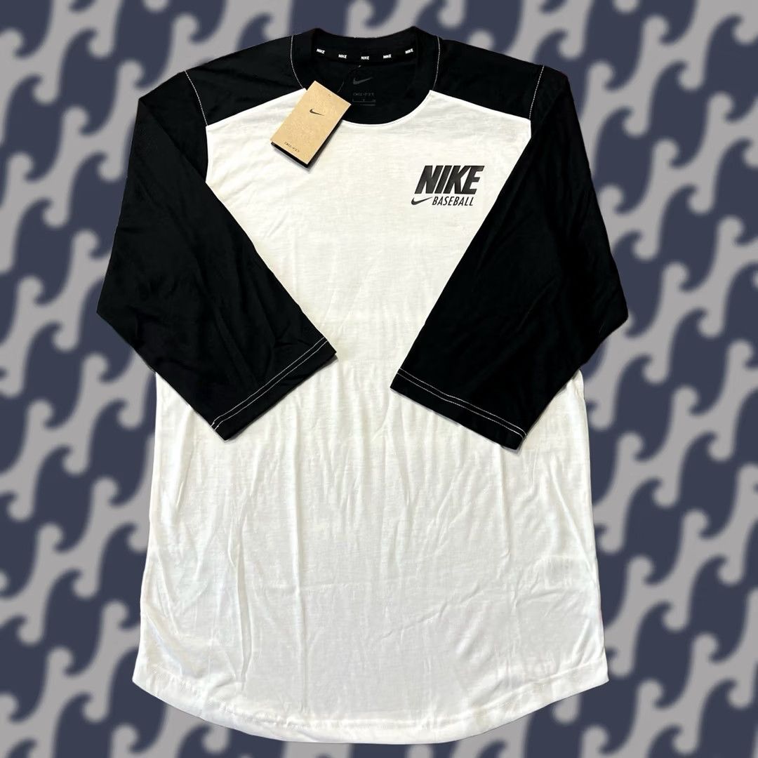 Nike Nike Shirt Mens S White Dri Fit Sleeve Baseball Gym Size US S / EU 44-46 / 1 - 1 Thumbnail