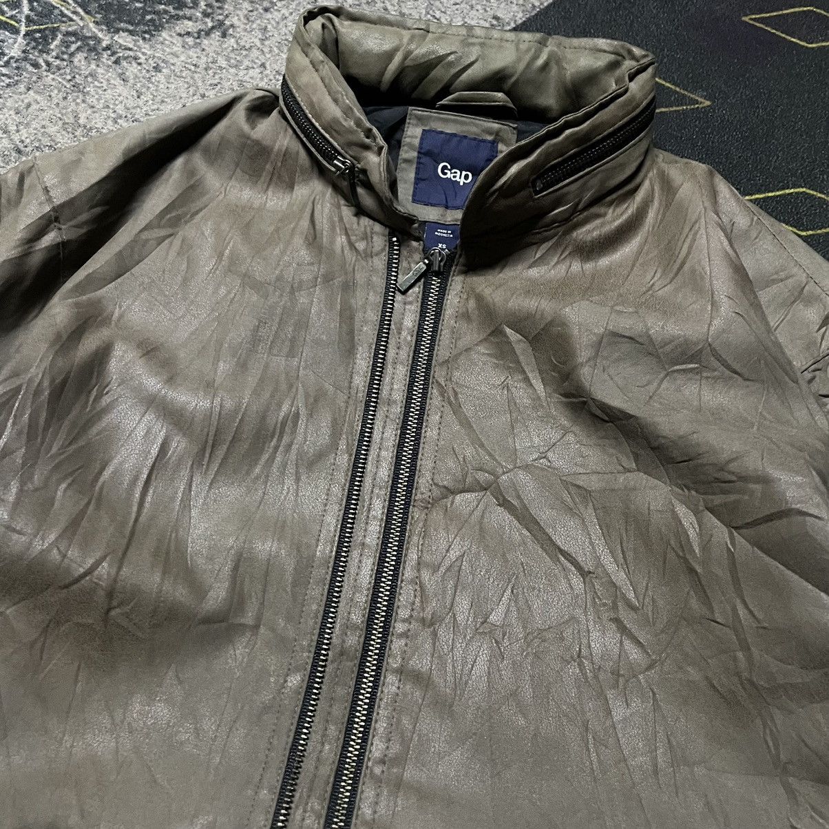 Gap × Vintage 💥Fall Winter 2010 GAP Double Zipper Moto Jacket Size US XS / EU 42 / 0 - 3 Thumbnail