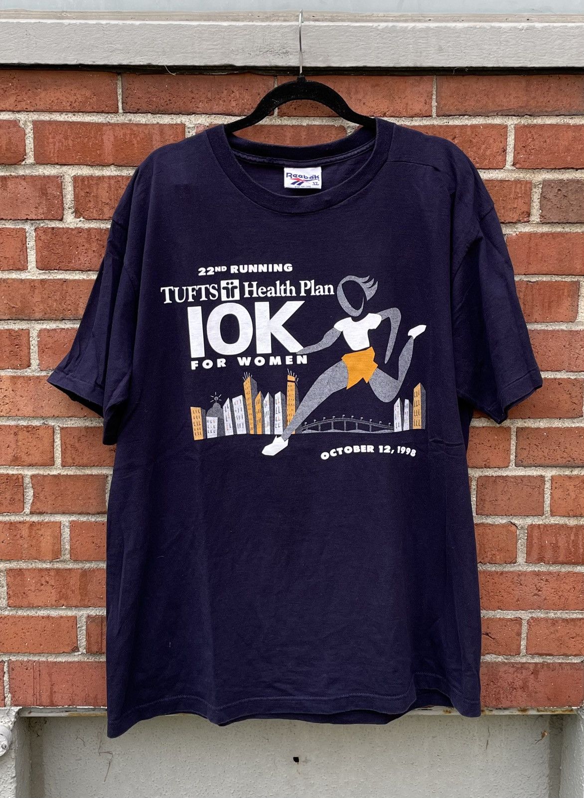 Reebok Vintage 1998 Reebok Tuffs Health Plan 10k t shirt size XL Size US XL / EU 56 / 4 - 1 Thumbnail