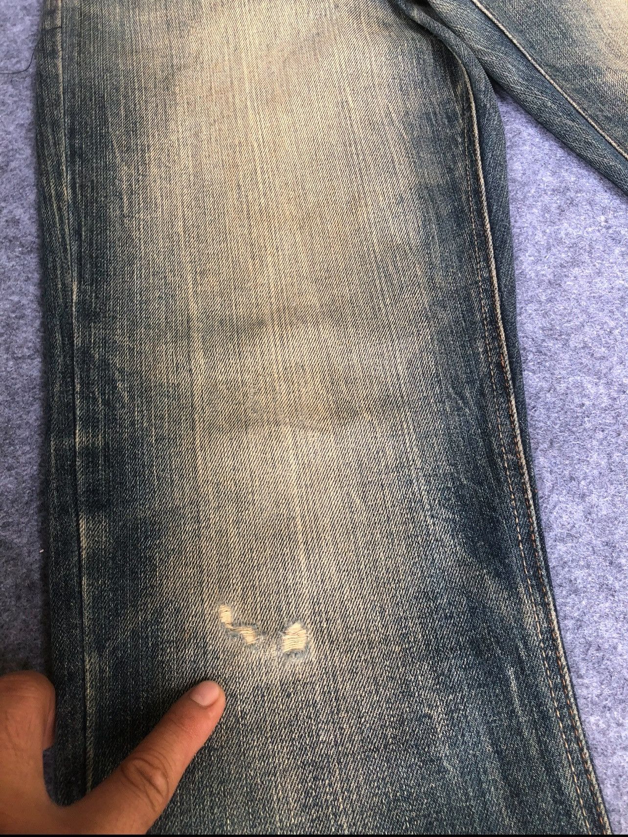 Japanese Brand Rare🔥Japanese Root Three Seditionaries Distressed Jeans Size US 34 / EU 50 - 8 Thumbnail