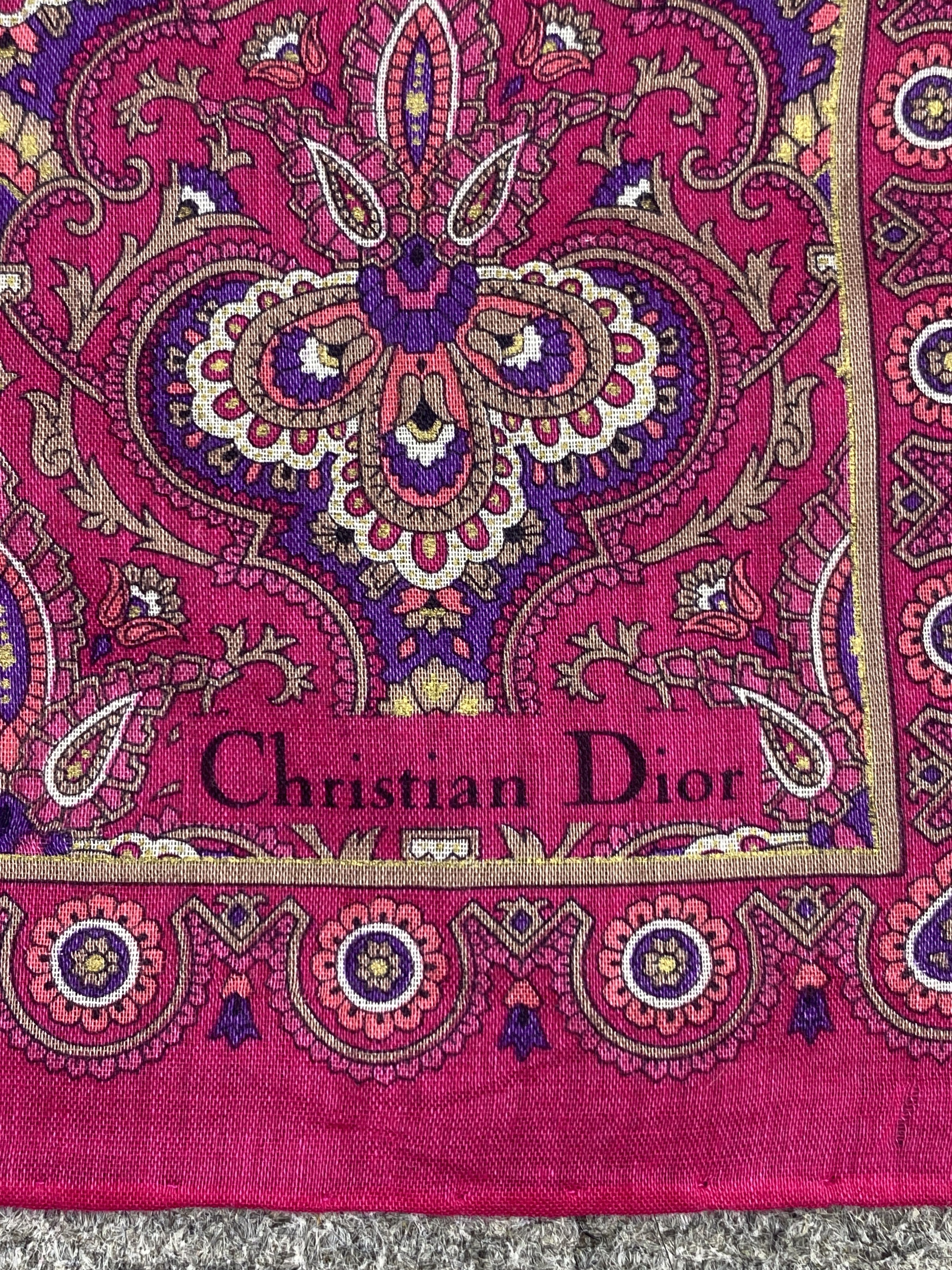 Christian Dior Monsieur Christian Dior Handkerchief / Neckerchief KT0099 Size ONE SIZE - 7 Thumbnail