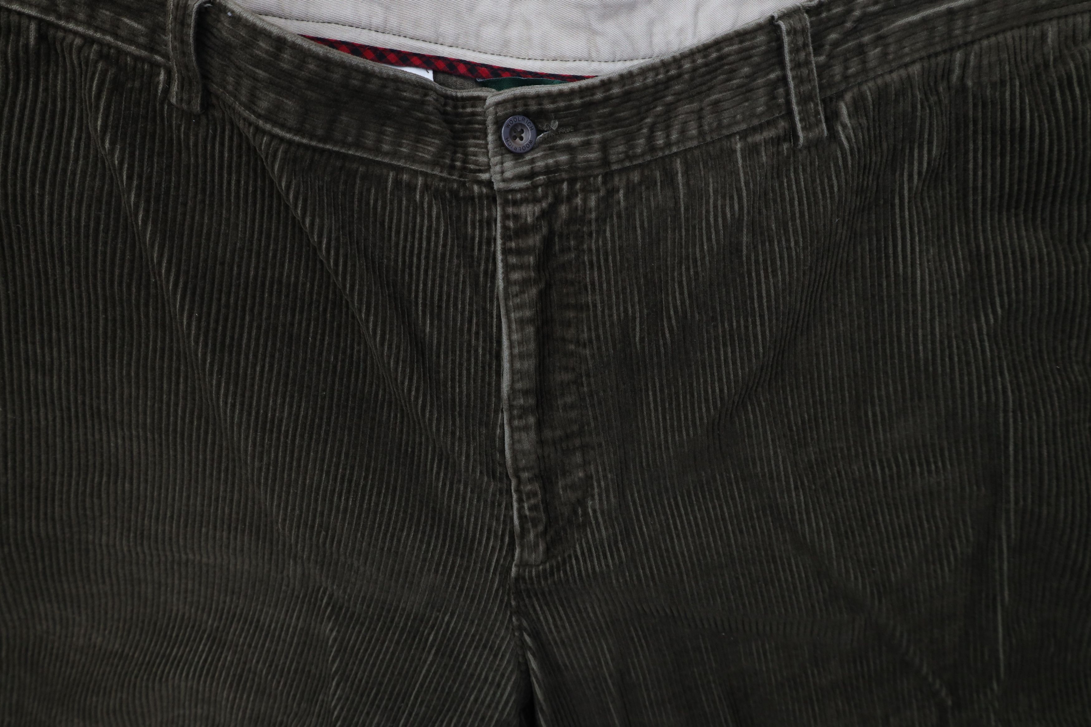 Woolrich Woolen Mills Vintage 90s Y2K Woolrich Heavy Wide Leg Corduroy Chino Pants Size US 42 / EU 58 - 9 Thumbnail