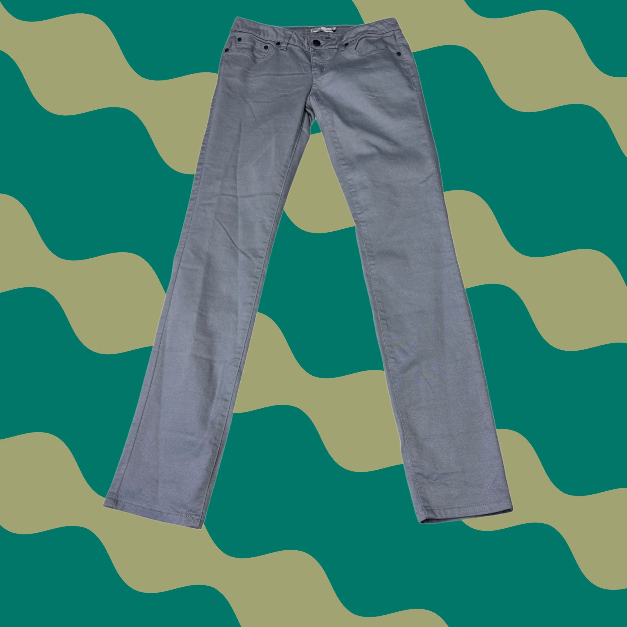 Prana Prana Womens Size 2 26 Gray Organic Cotton Blend Skinny Pants W30 L32 Size 26" / US 2 / IT 38 - 1 Thumbnail