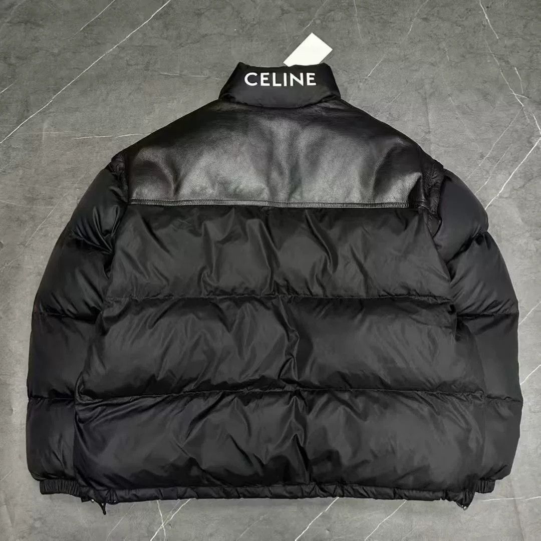 Celine black detachable down jacket by Celine Size US L / EU 52-54 / 3 - 1 Thumbnail