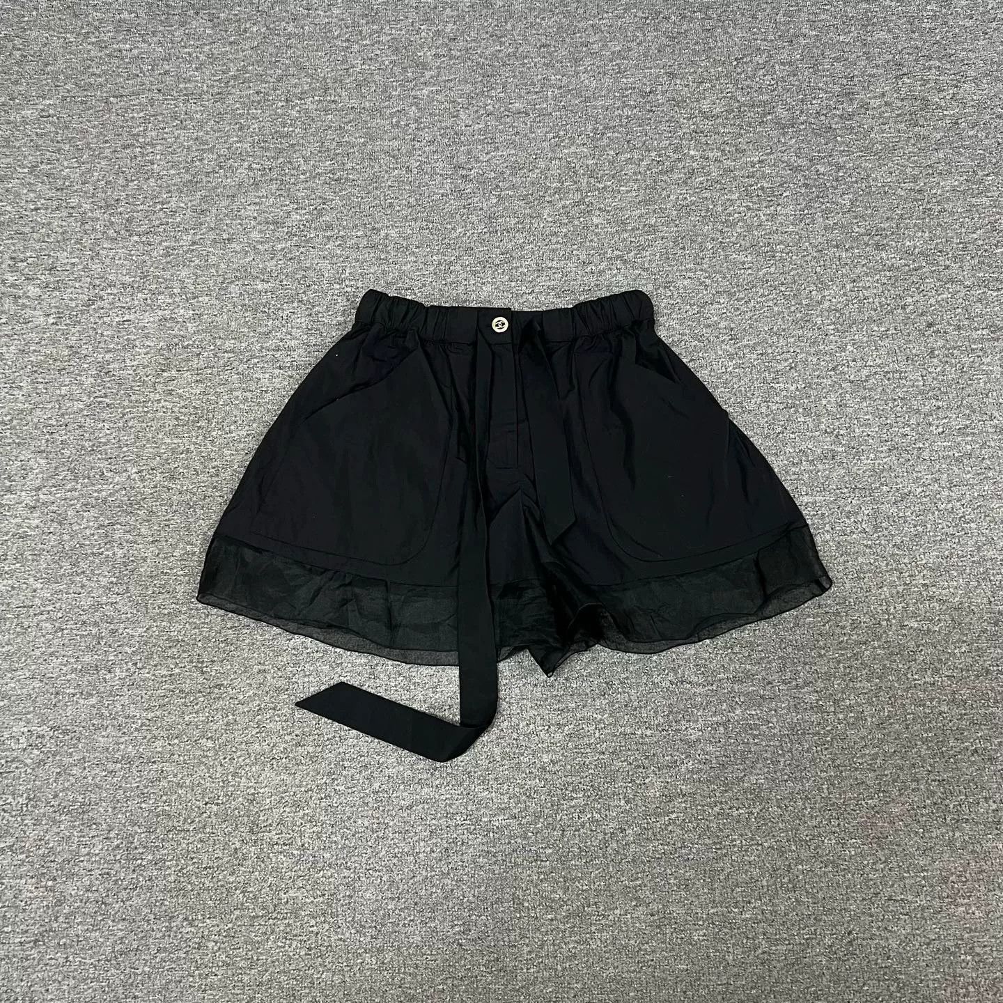 Chanel Chanel Double C Bow Strap Tulle Shorts Size 38" / US 16 / IT 52 - 1 Thumbnail
