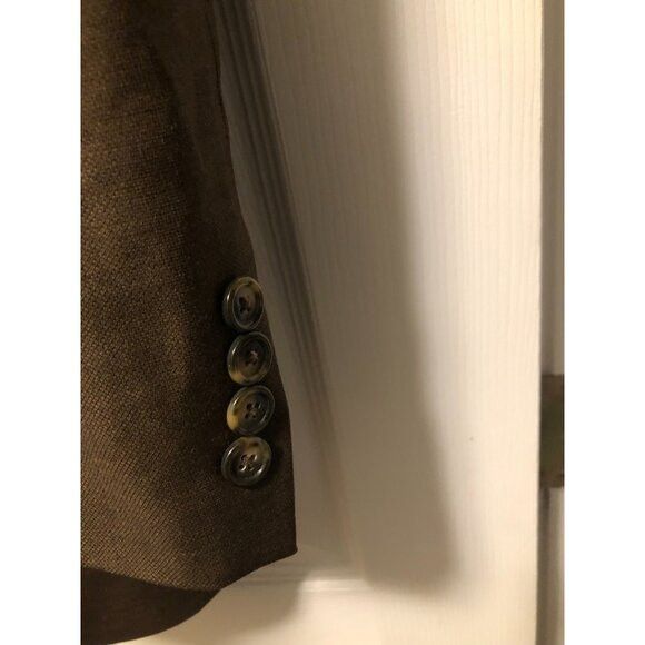Jos. A. Bank jos.a.bank men's brown 100%wool sport coat jacket blazer 46L Size 46L - 3 Thumbnail