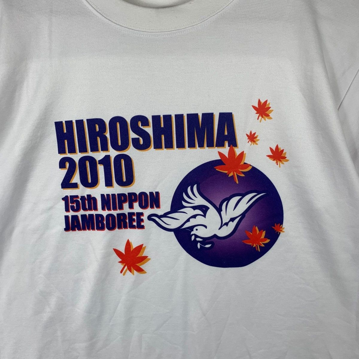 Vintage NIPPON JAMBOREE SCOUT 2010 Hiroshima 15th Tee Shirt Top Size US M / EU 48-50 / 2 - 4 Thumbnail