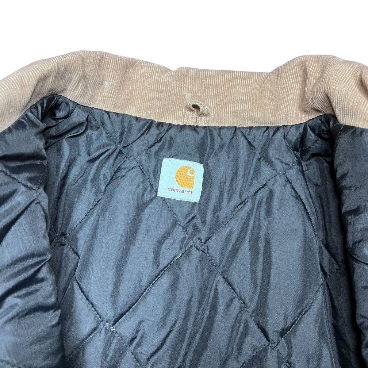 Carhartt × Vintage Vtg 2000s Carhartt J02 Arctic Quilt Lined Tan Canvas Jacket Size US XXL / EU 58 / 5 - 3 Thumbnail