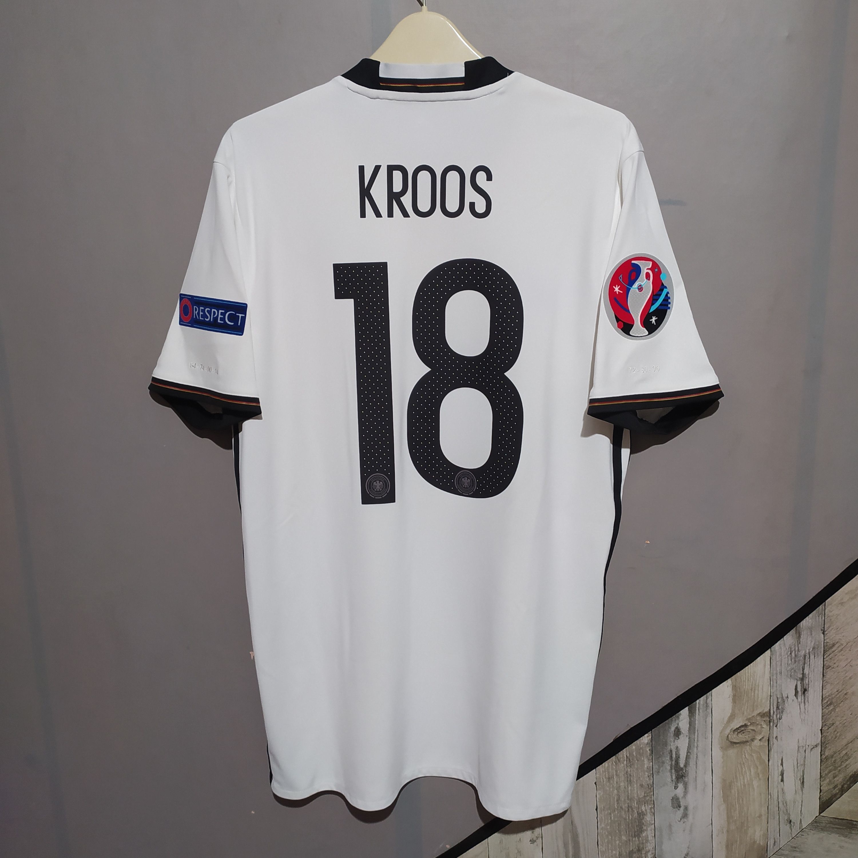 Adidas Adidas x Germany 2016 #18 Kroos Home Jersey Shirt Size US M / EU 48-50 / 2 - 19 Thumbnail